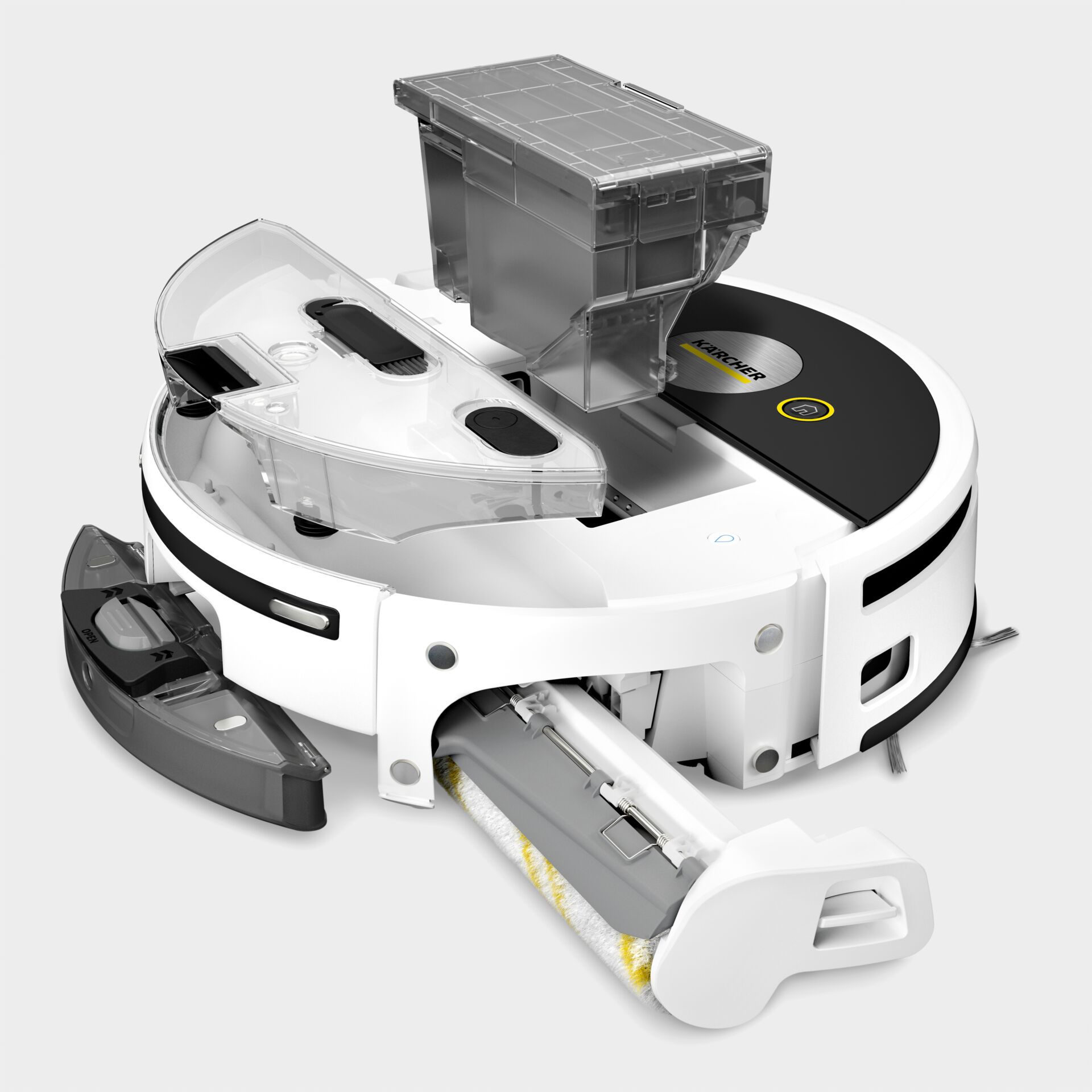 robotischer, Saugroboter, Saugroboter mit Wischfunktion, Moppfunktion, Ladestation, Robotersauger, Roboterstaubsauger, Self-Emptying, Ladestation, Bürstenrolle