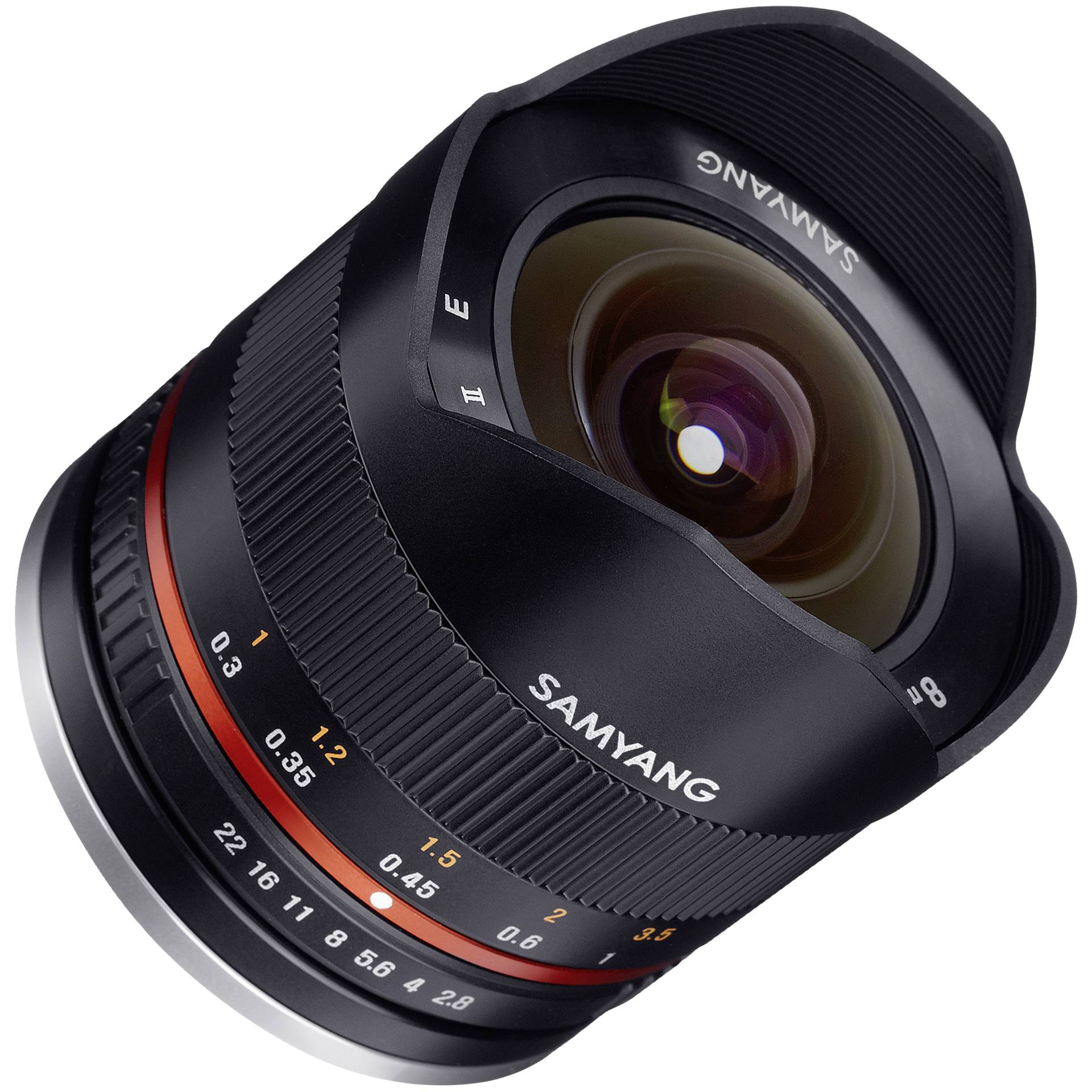 Samyang MF 2,8/8 Fish-Eye II APS-C Sony E Elektronik, Kamera-Linse, Kamera