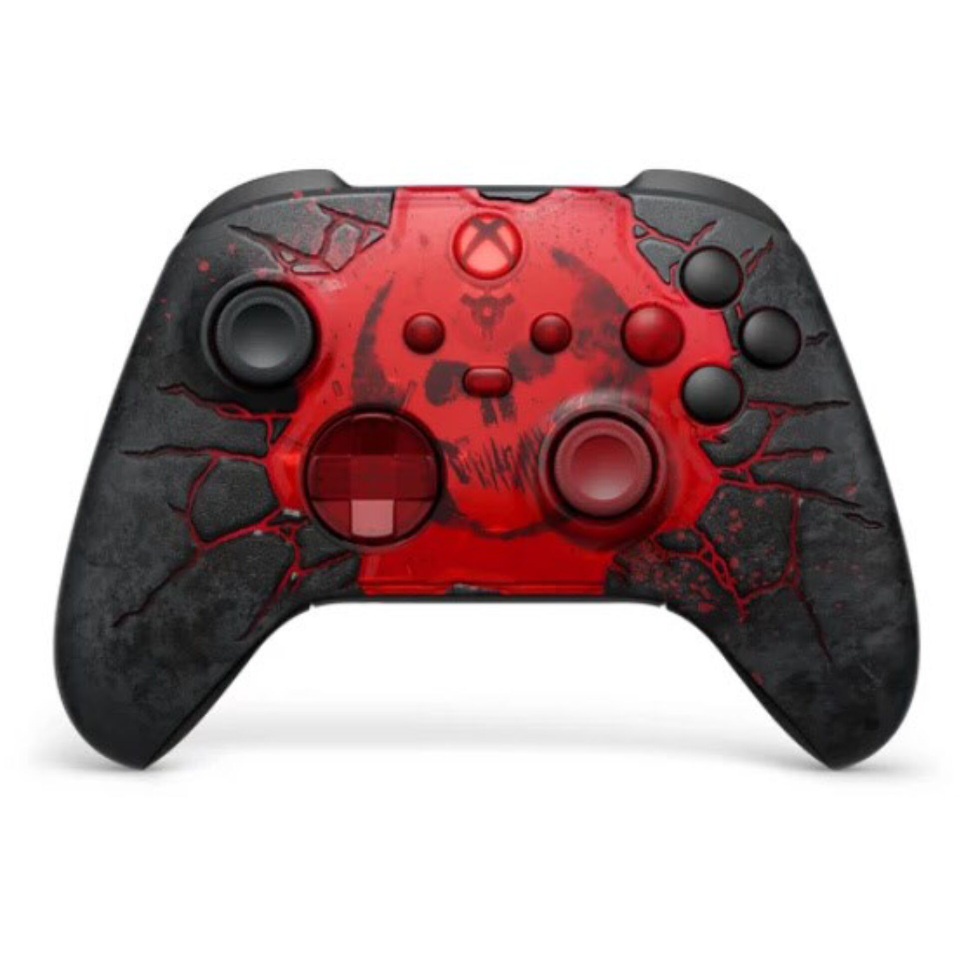 Controller, Gamepad, Rot, Risse?, Design: cracked lava