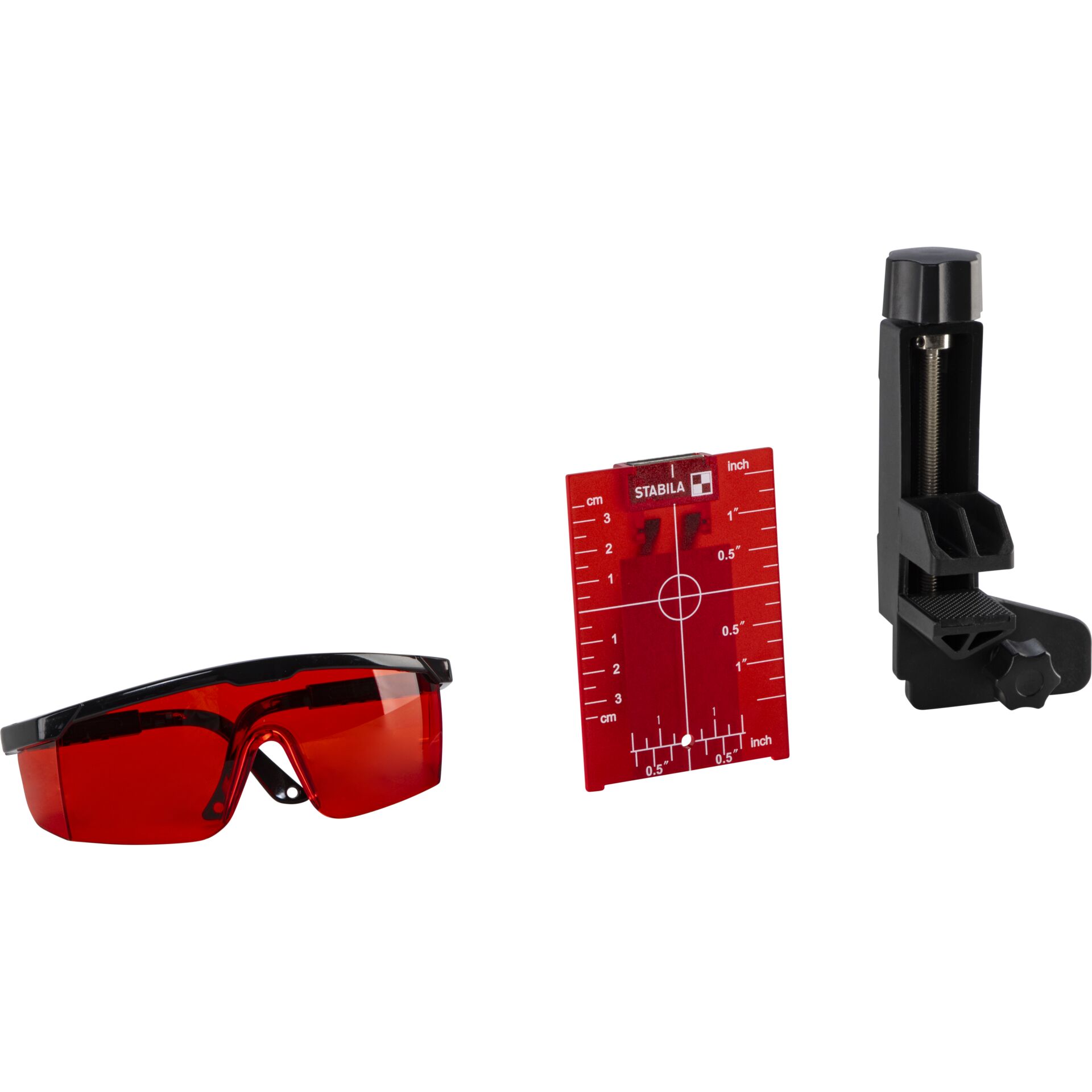 Schutzbrille, Rot, Polycarbonat, Messmaßstab, Klemmhalter