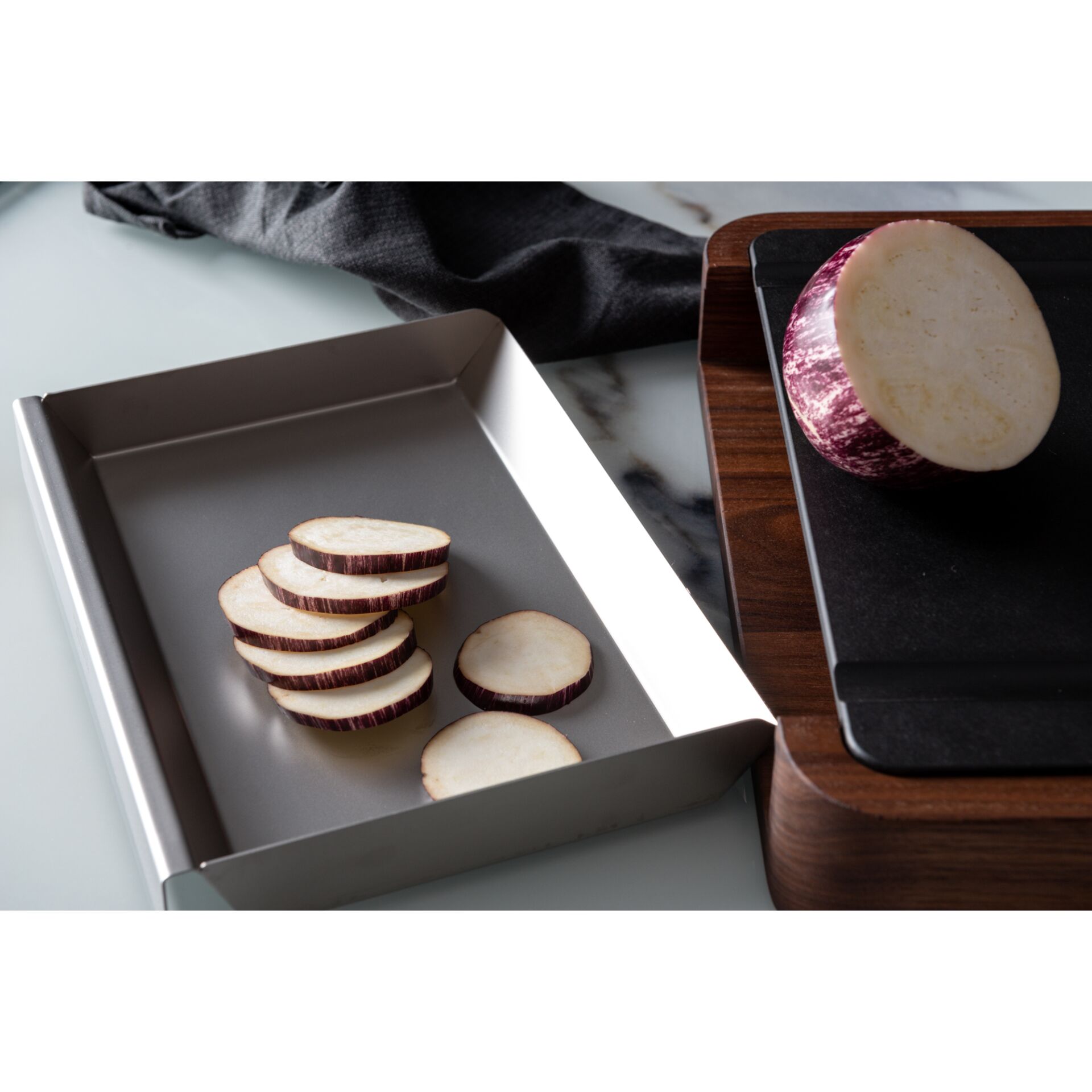 Aubergine, Sliced rounds, Eggplant, Eggplant slices, Küche