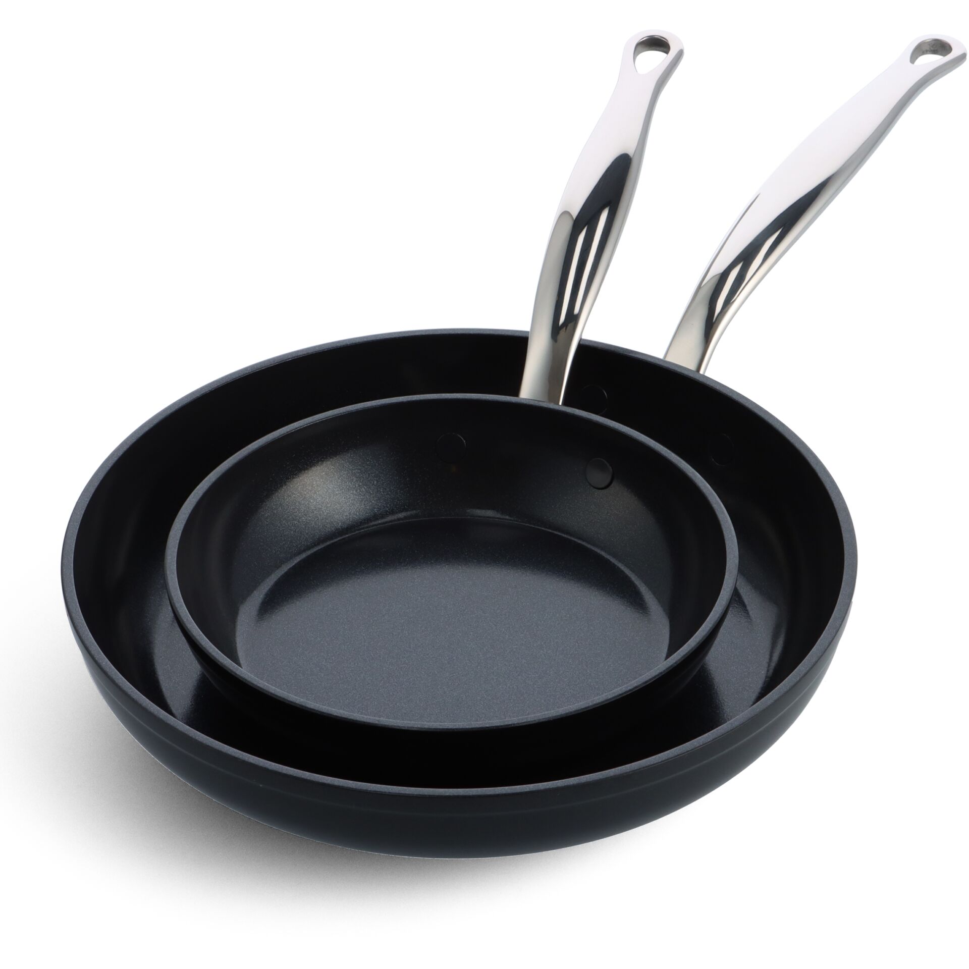 GreenPan Barcelona Pro 2Tlg  Bratfpfanneset 20+28cm Schwarz