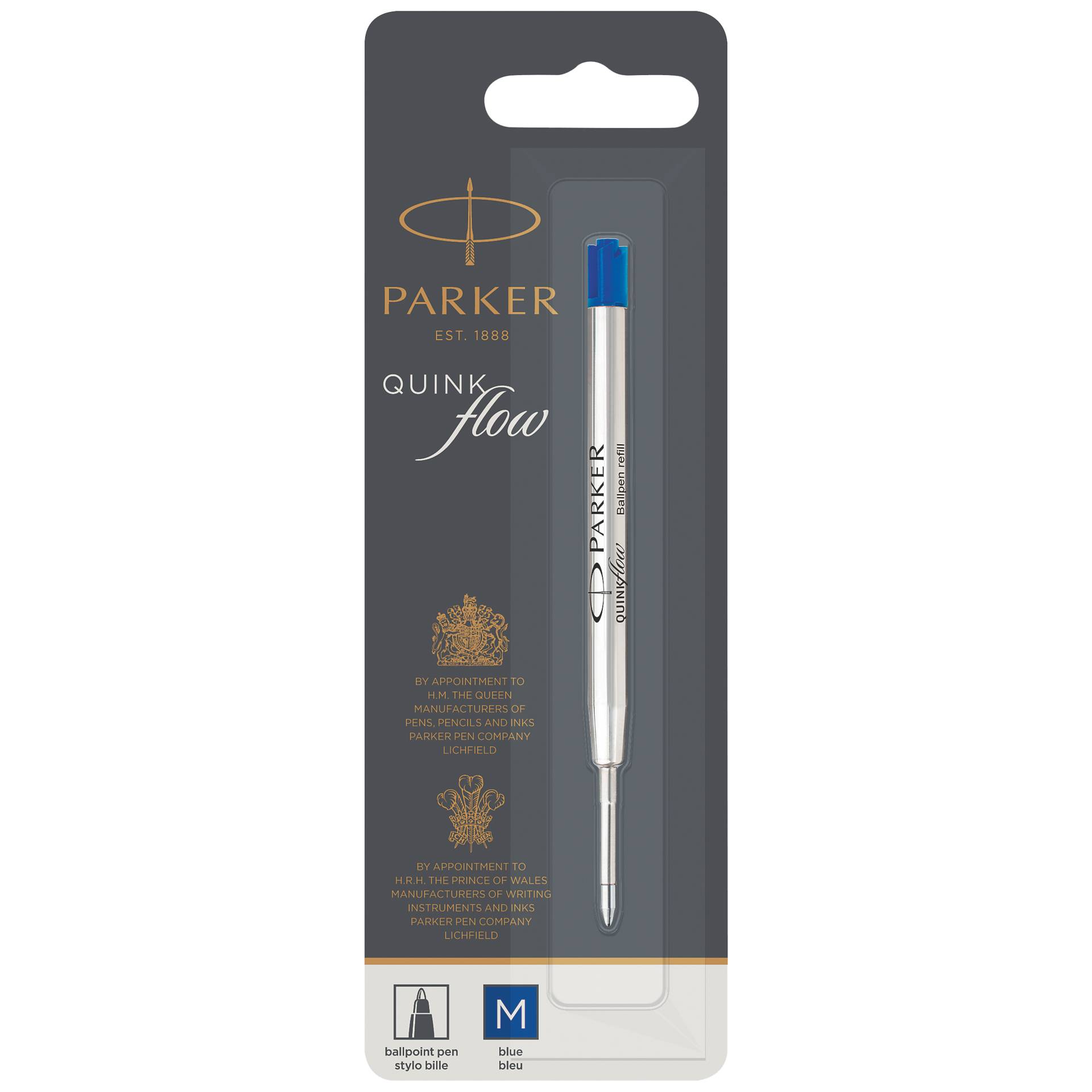 Parker Quinkflow Mine M blau  Kugelschreiber (Blister)
