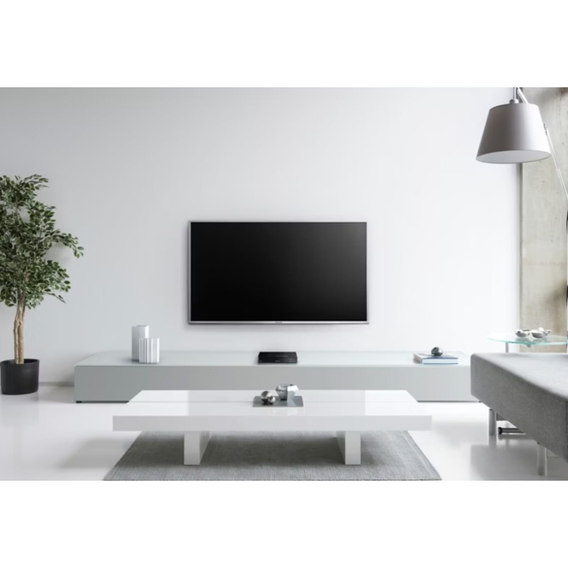 TV, Wandhalterung, Gehäuse, Wohnzimmer, Schwarz