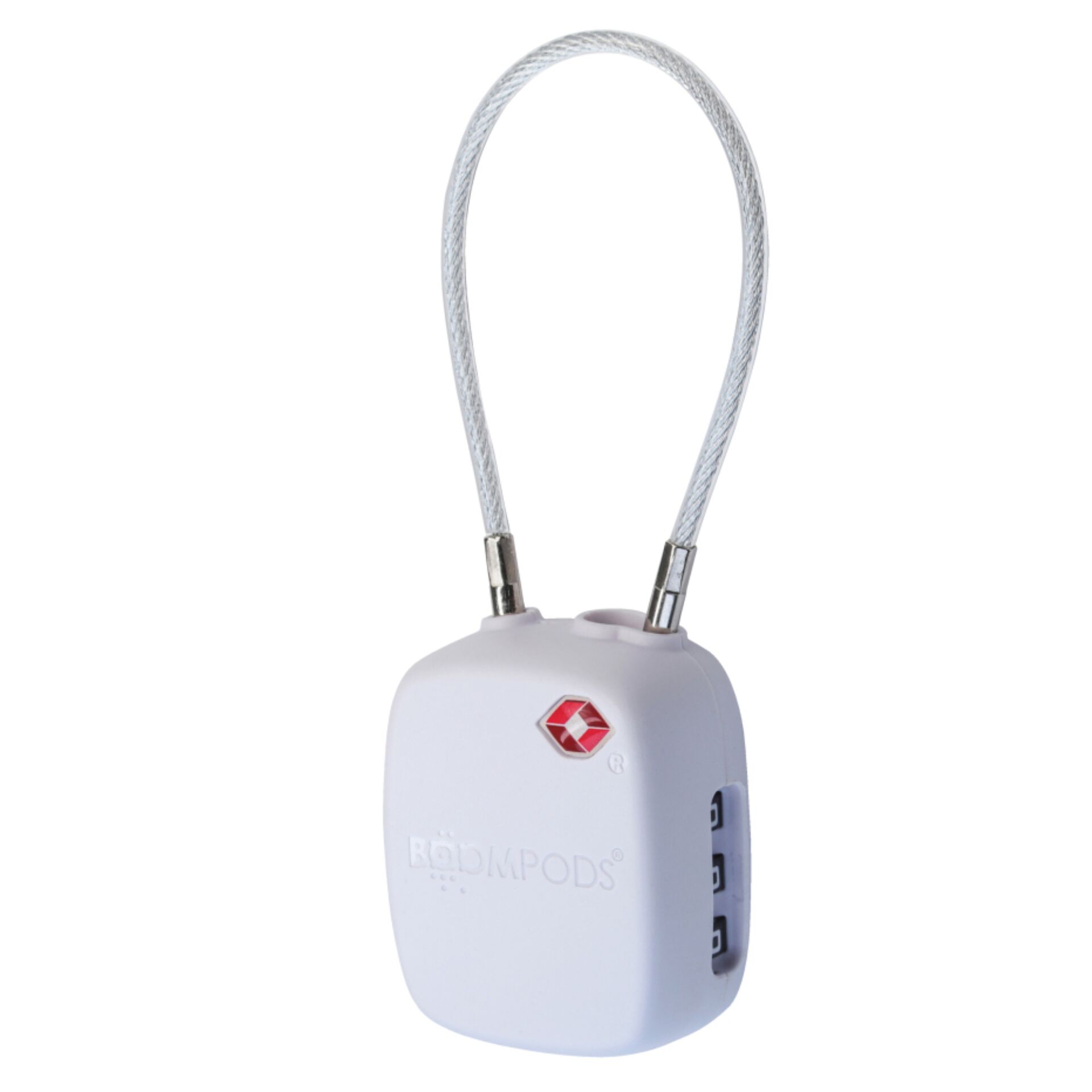 Boompods LOCK TSA Bag Tracker  White
