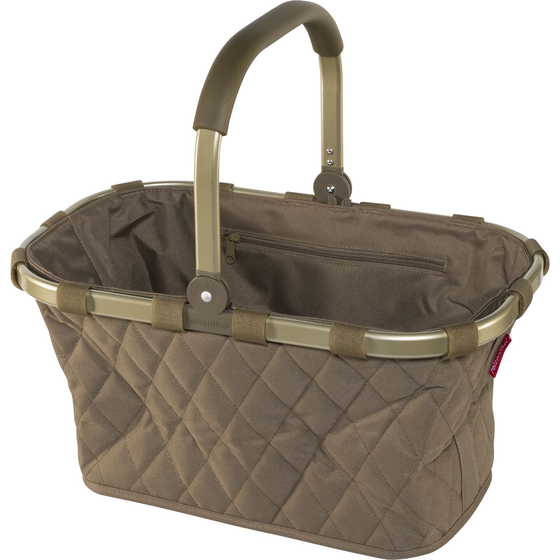 Reisenthel Carrybag rhombus olive Korb, Zubehör, Tasche, Handtasche, Einkaufskorb, Korb, Zubehör, Tasche, Handtasche, Einkaufskorb