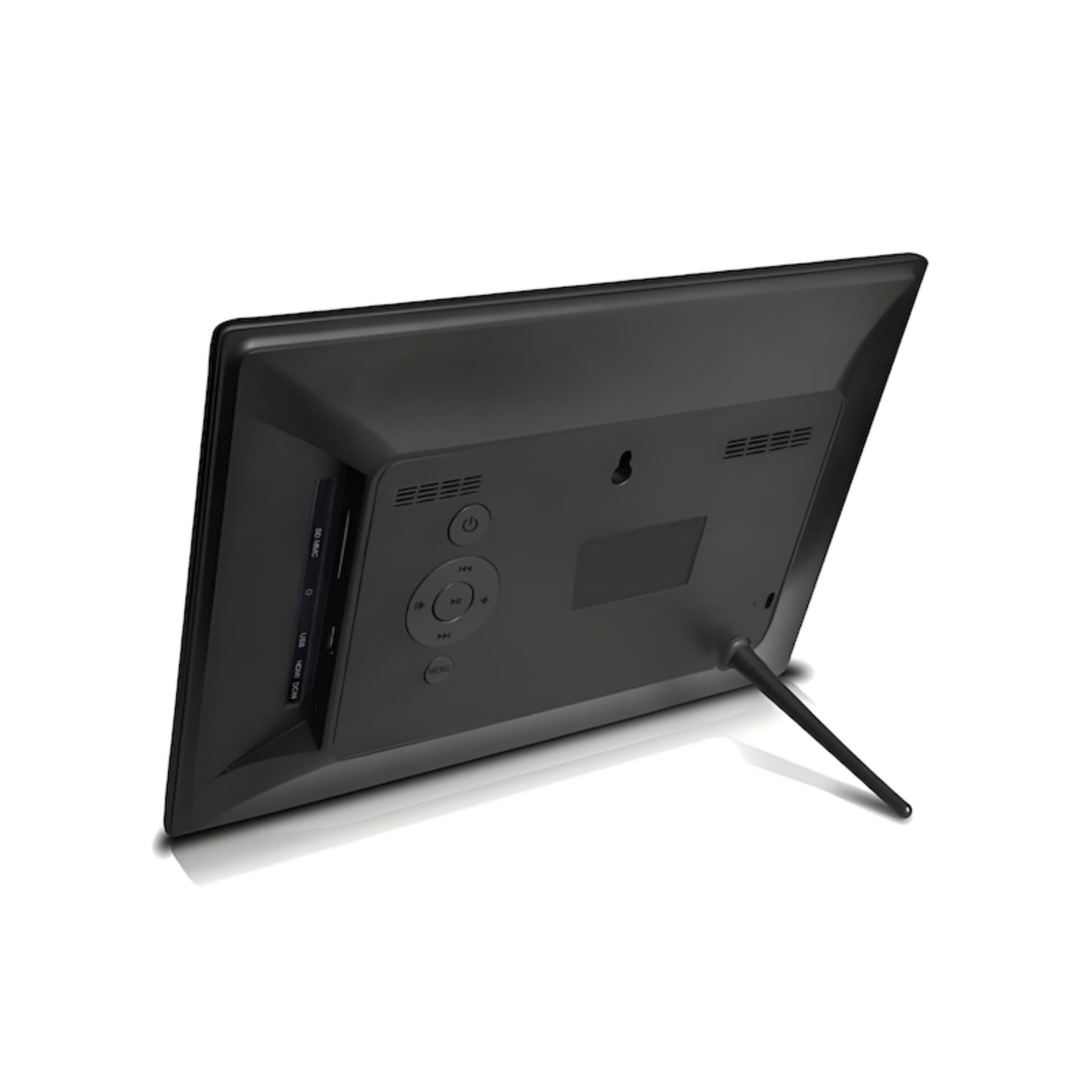Digitaler Bilderrahmen, HDMI, USB, Klinkenanschluss, Standfuß