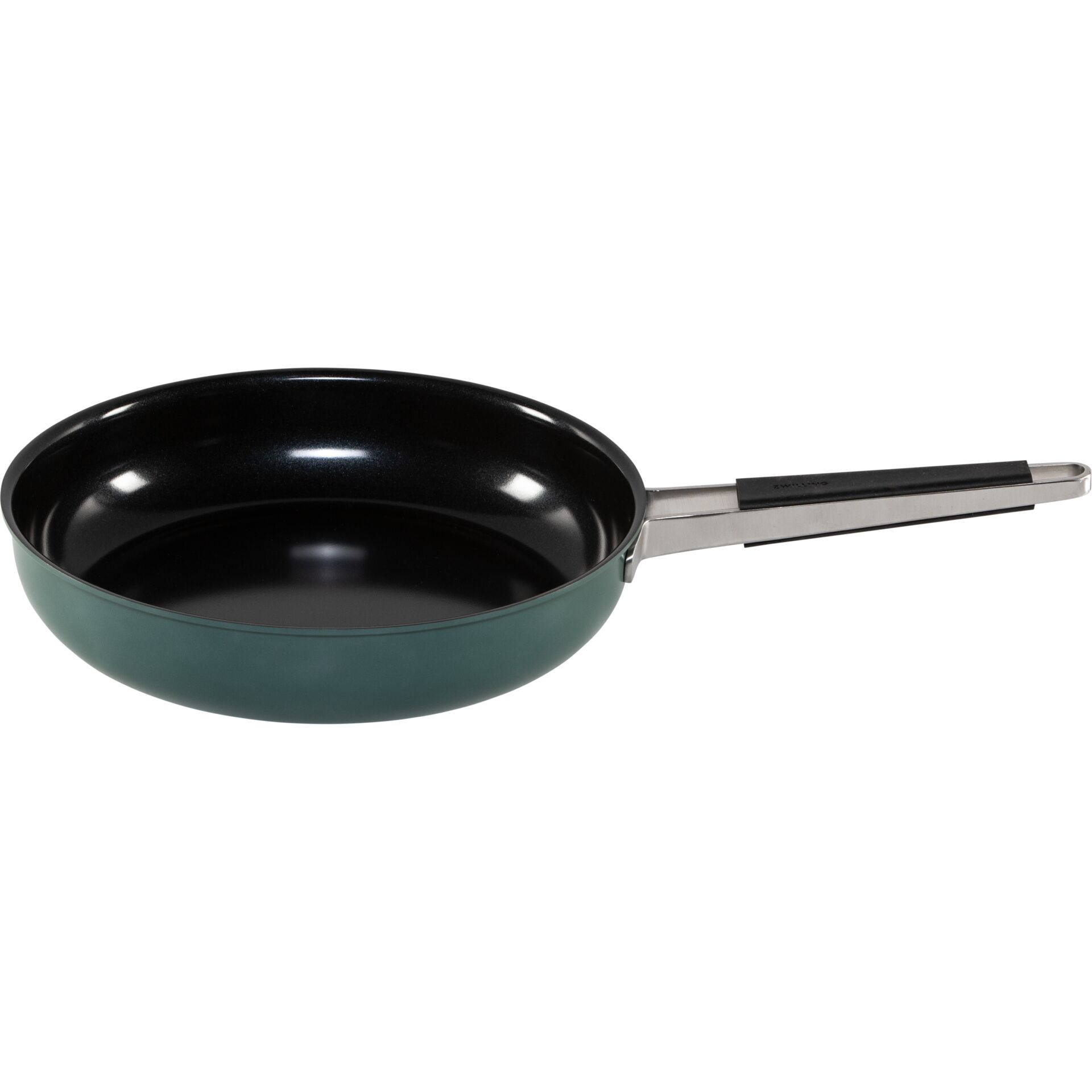 Pfanne, Pfannenform, Antihaft, Stielpfanne, Grün/Schwarz