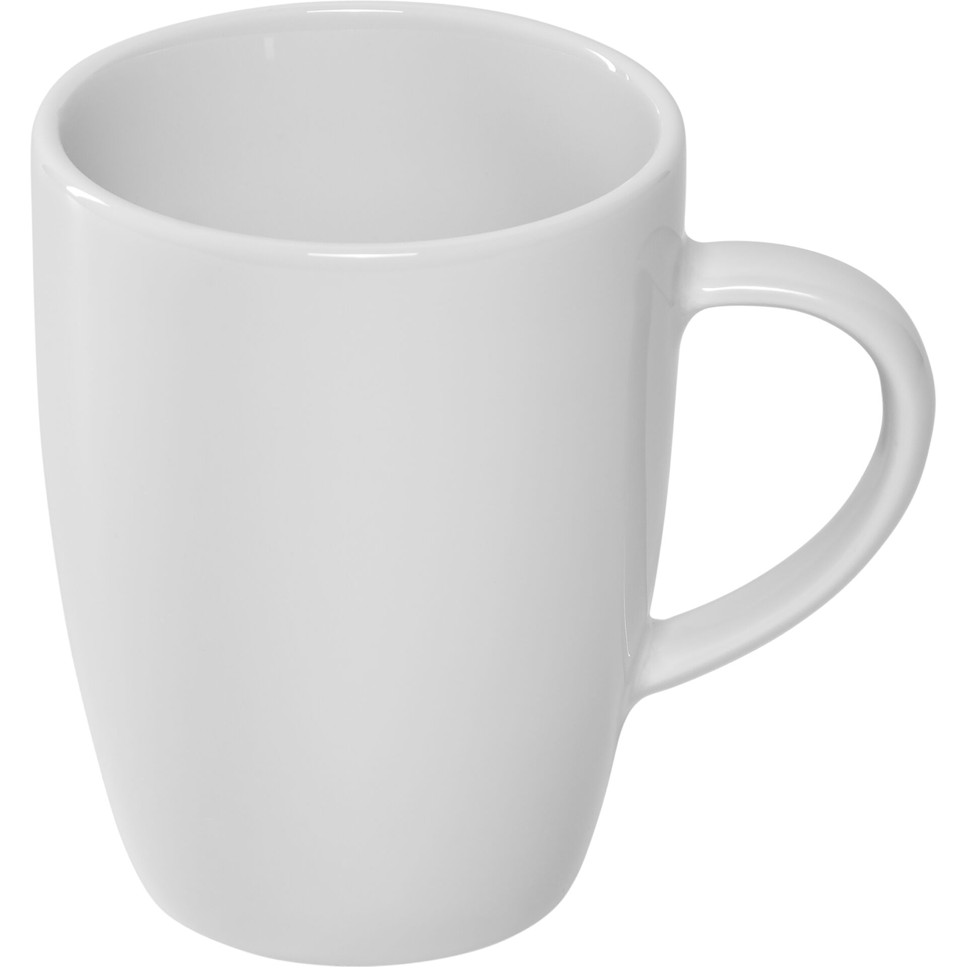 Tasse, Becher, Weiße Tasse, Keramik, Hohlgriff