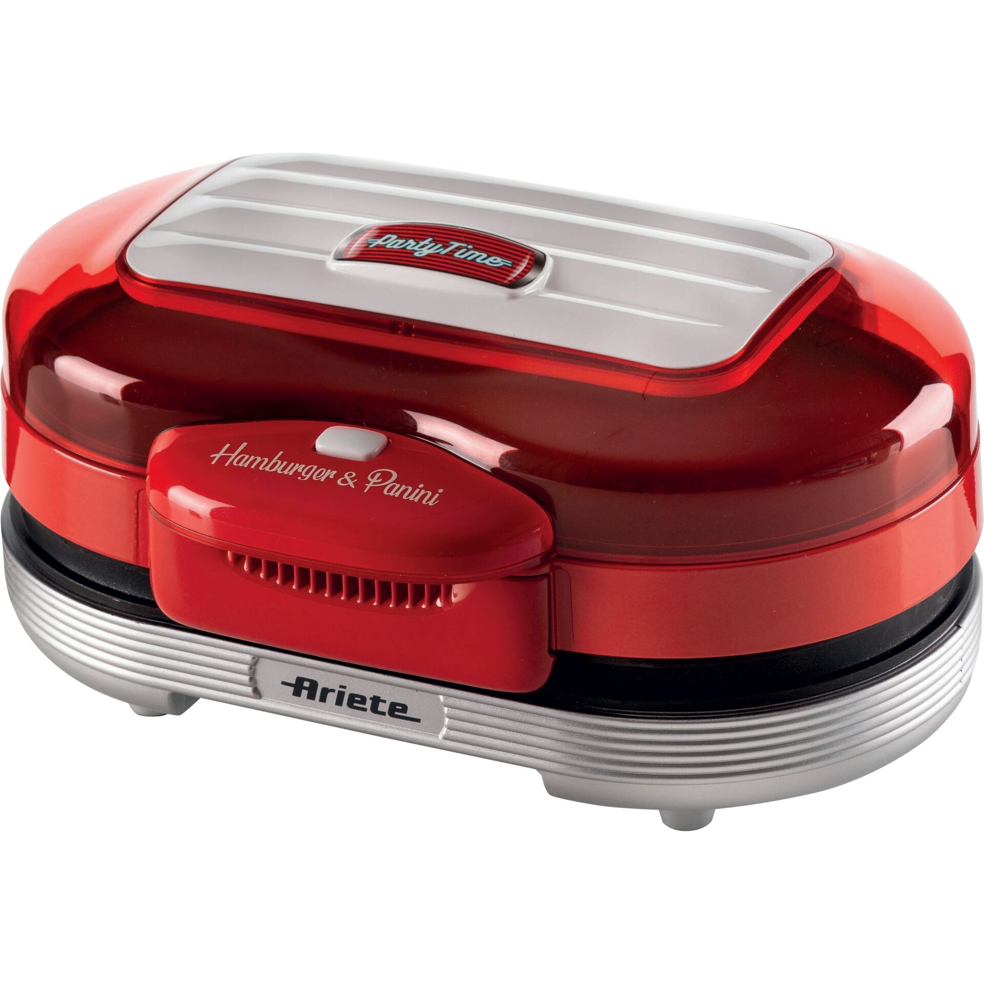 Toaster, Sandwich maker, Red, Compact, Ariet e brand visible