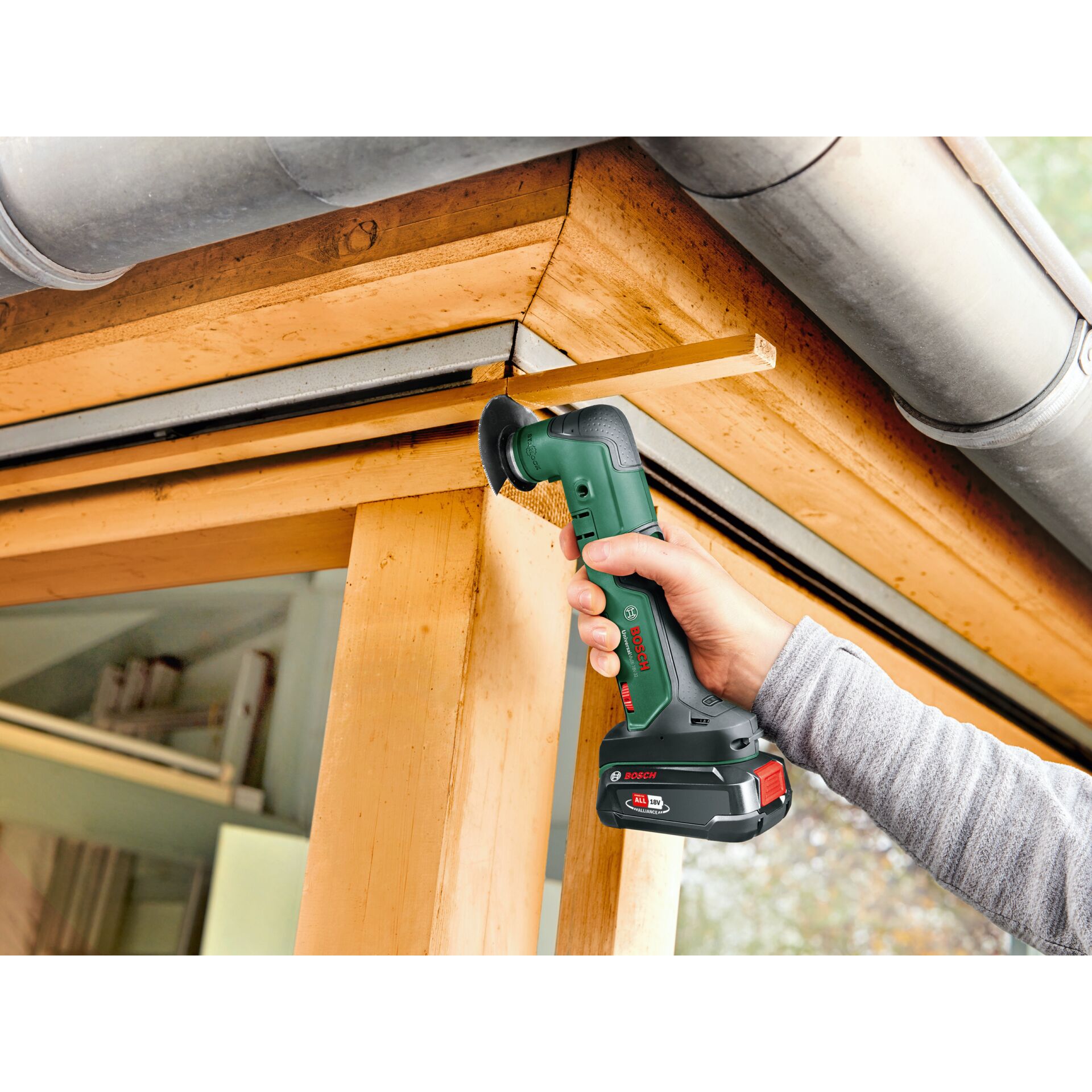 Akku-Schleifer, Winkelschleifer, Holzmasiv, Holzrahmen, GehäuseGriff