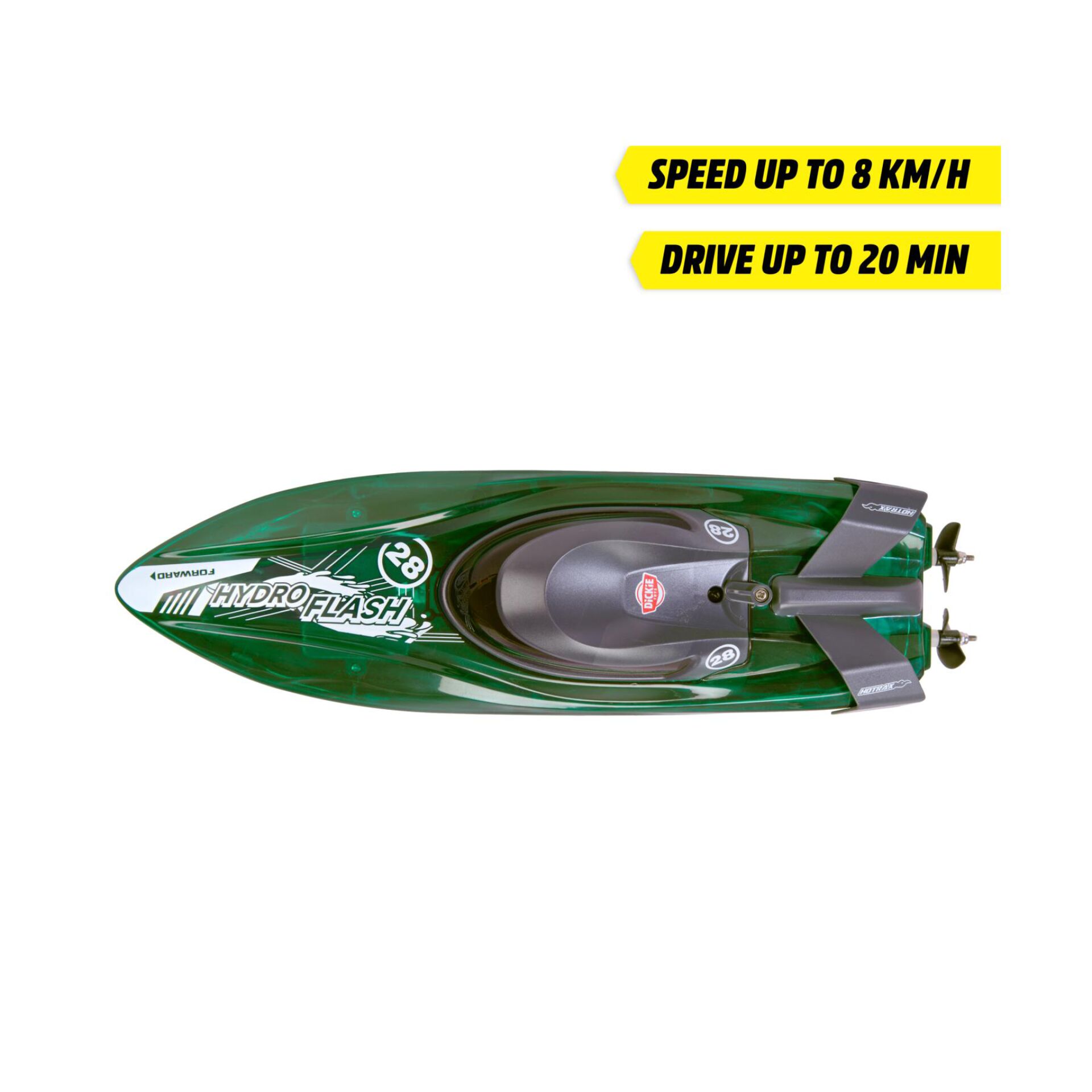 RC-Boot, grün, Hydrofoil, Geschwindigkeitsaufkleber, Fernsteuerung