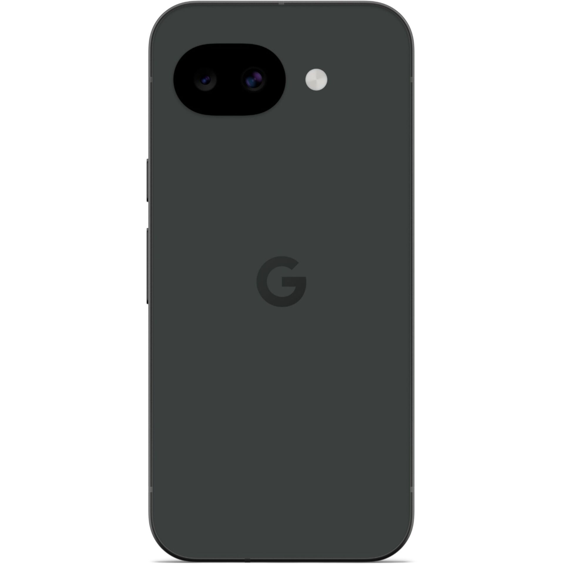 Smartphone, Dual-Kamera, dunkelgrau, Rückseite, Google-Logo