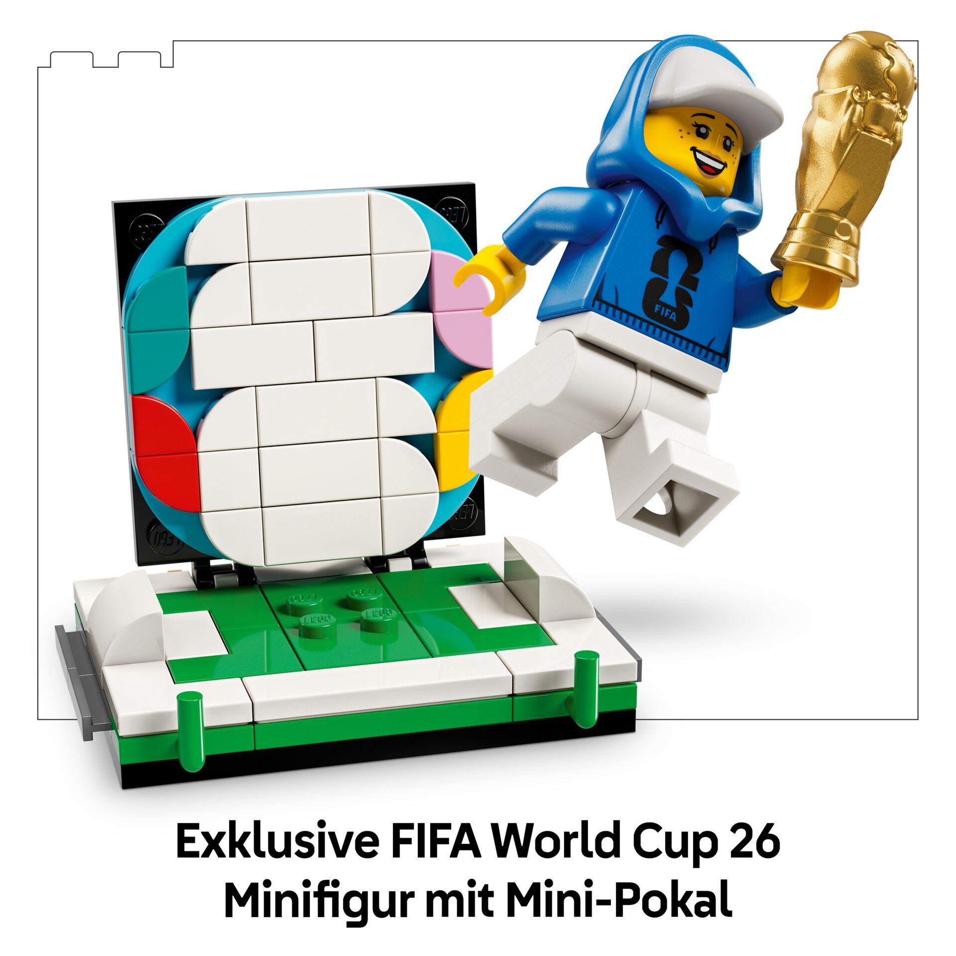 LEGO, Minifigur, FIFA-Weltmeisterschaft, Mini-Trophäe, Fußball