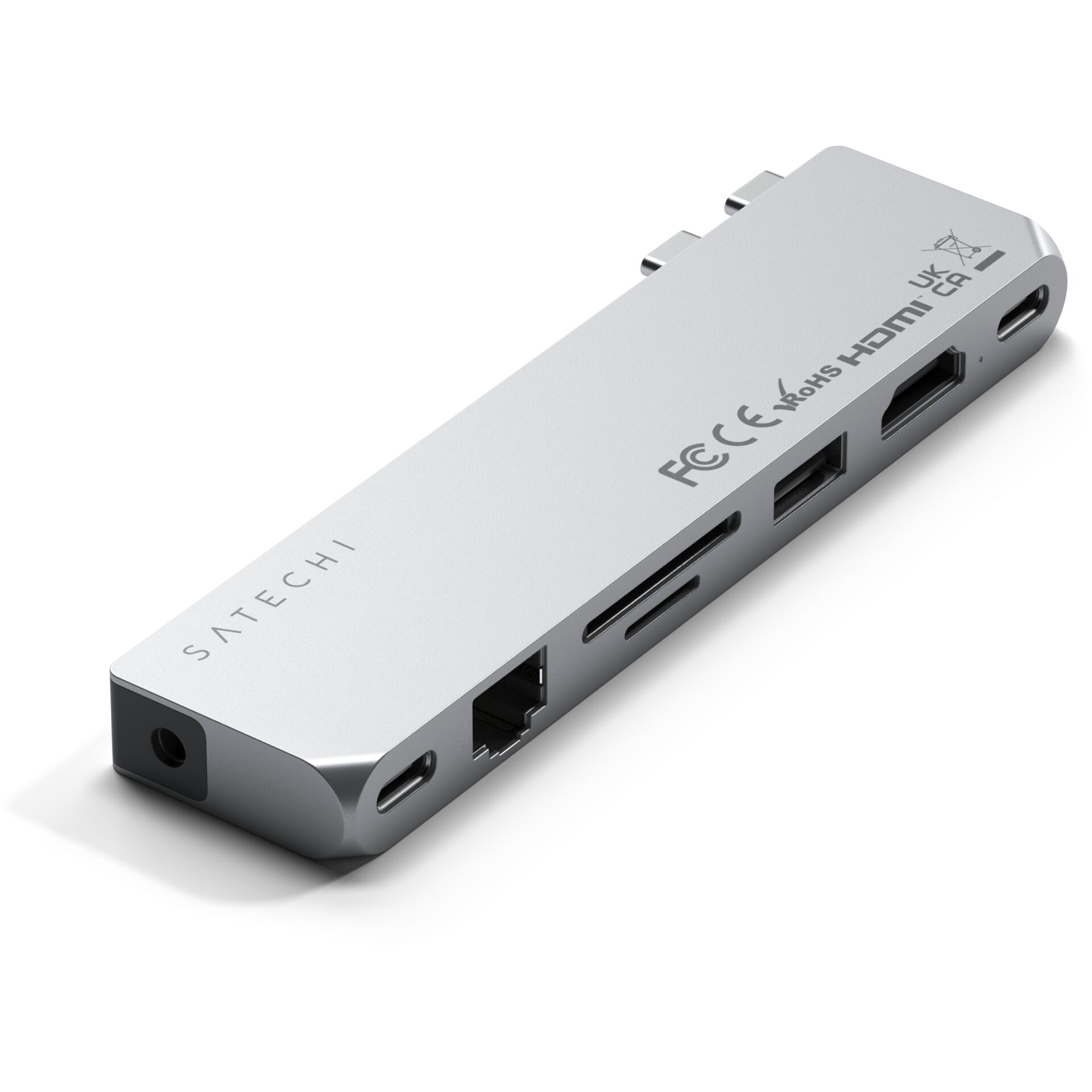 Satechi Pro Hub Max silver Elektronik, Hardware, Handy, Telefon, Knotenpunkt
