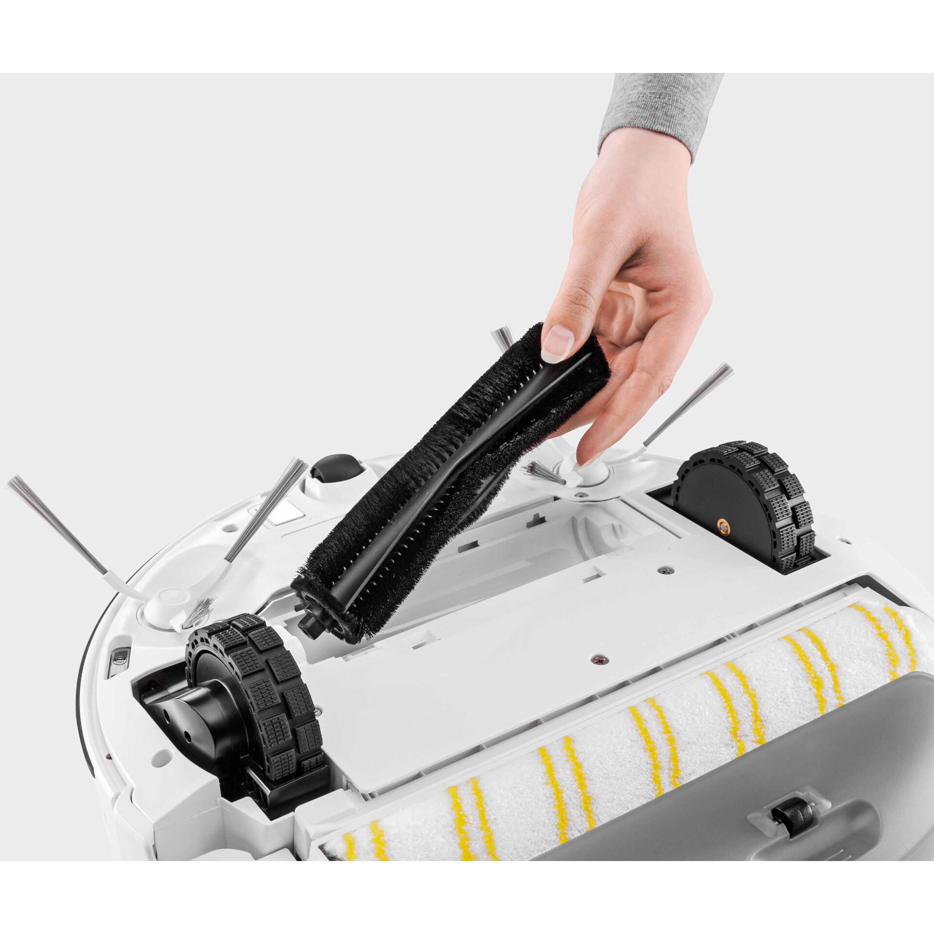 Reinigungsrolle, Bürstenrolle, Saugroboter-Teil, Roboterstaubsauger, Wischaufsatz, Reinigungsrolle, Bürstenrolle, Bürstenkopf, Wischroboter, Filter/Deckel?