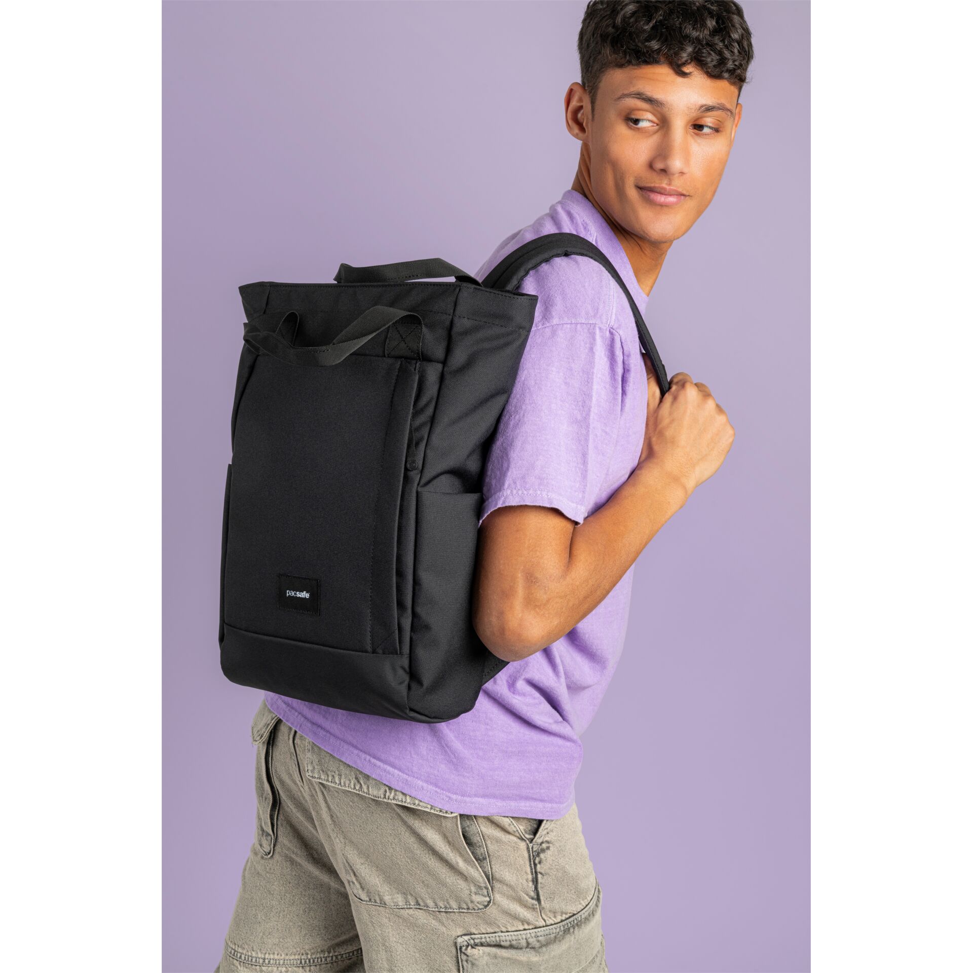 Tasche, Rucksack, Person