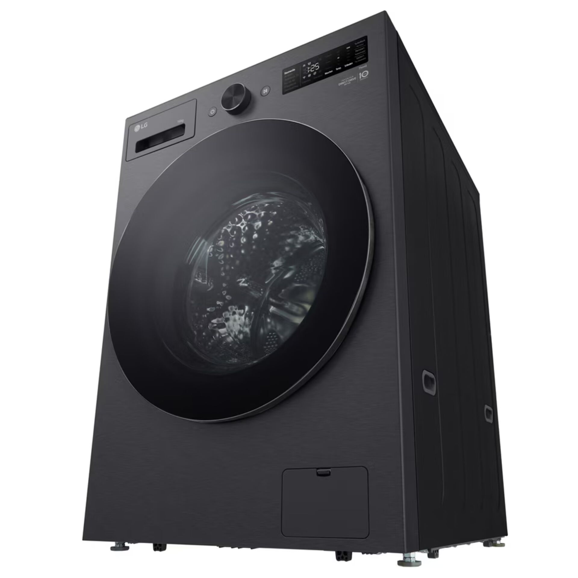 Waschmaschine, Frontlader, Anthrazit, Bullauge, Digitaldisplay