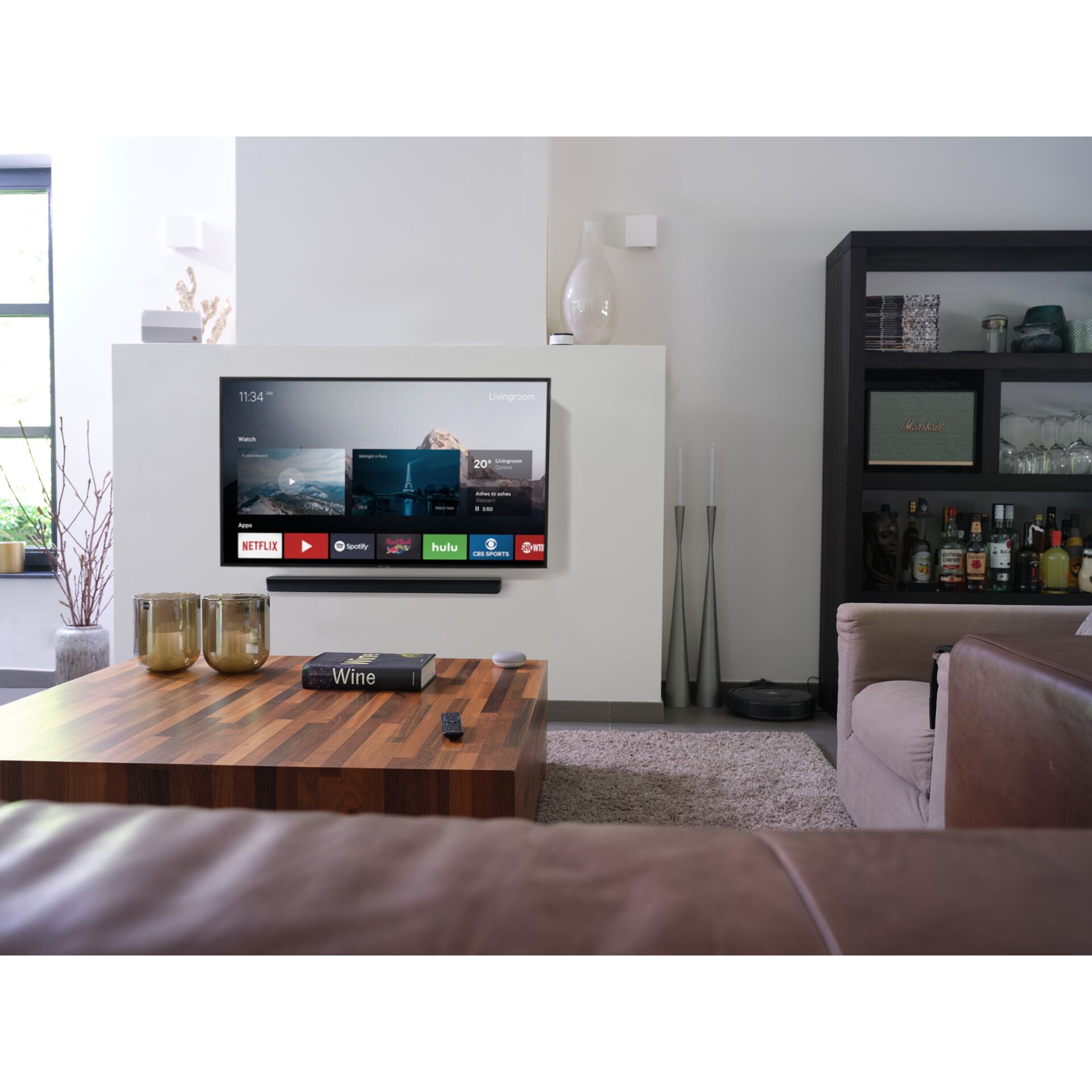 Innenarchitektur, Wohnzimmer, Computerausrüstung, Überwachen, Bildschirm