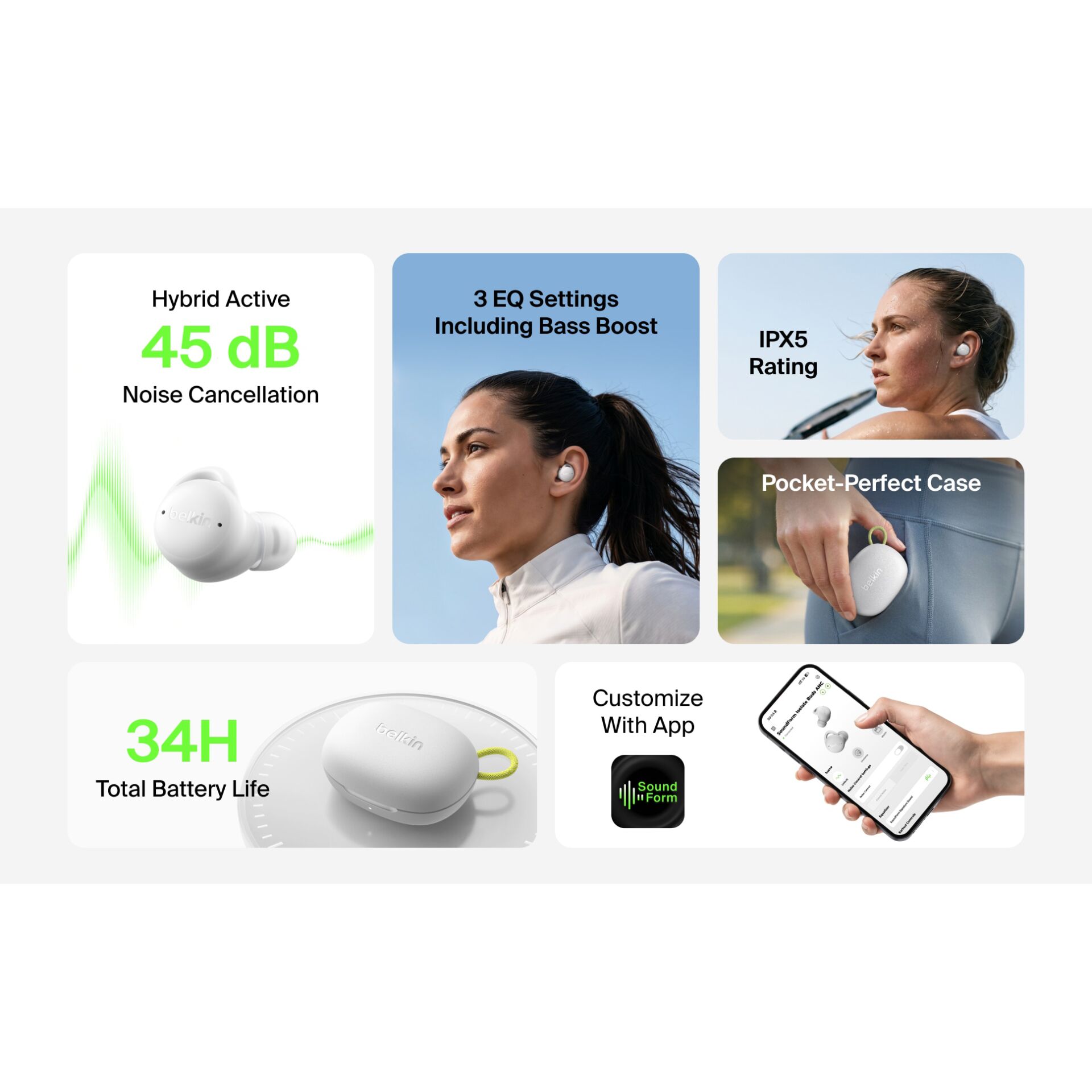 In-Ear, Wireless Earbuds, Ladekoffer, Bluetooth, IPX5