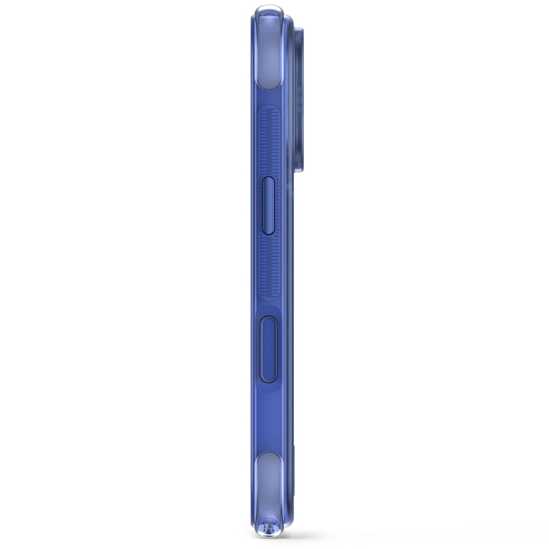 Smartphone-Case, Blau, Schmal, Seitliche-Knöpfe, Lautstärkewippe