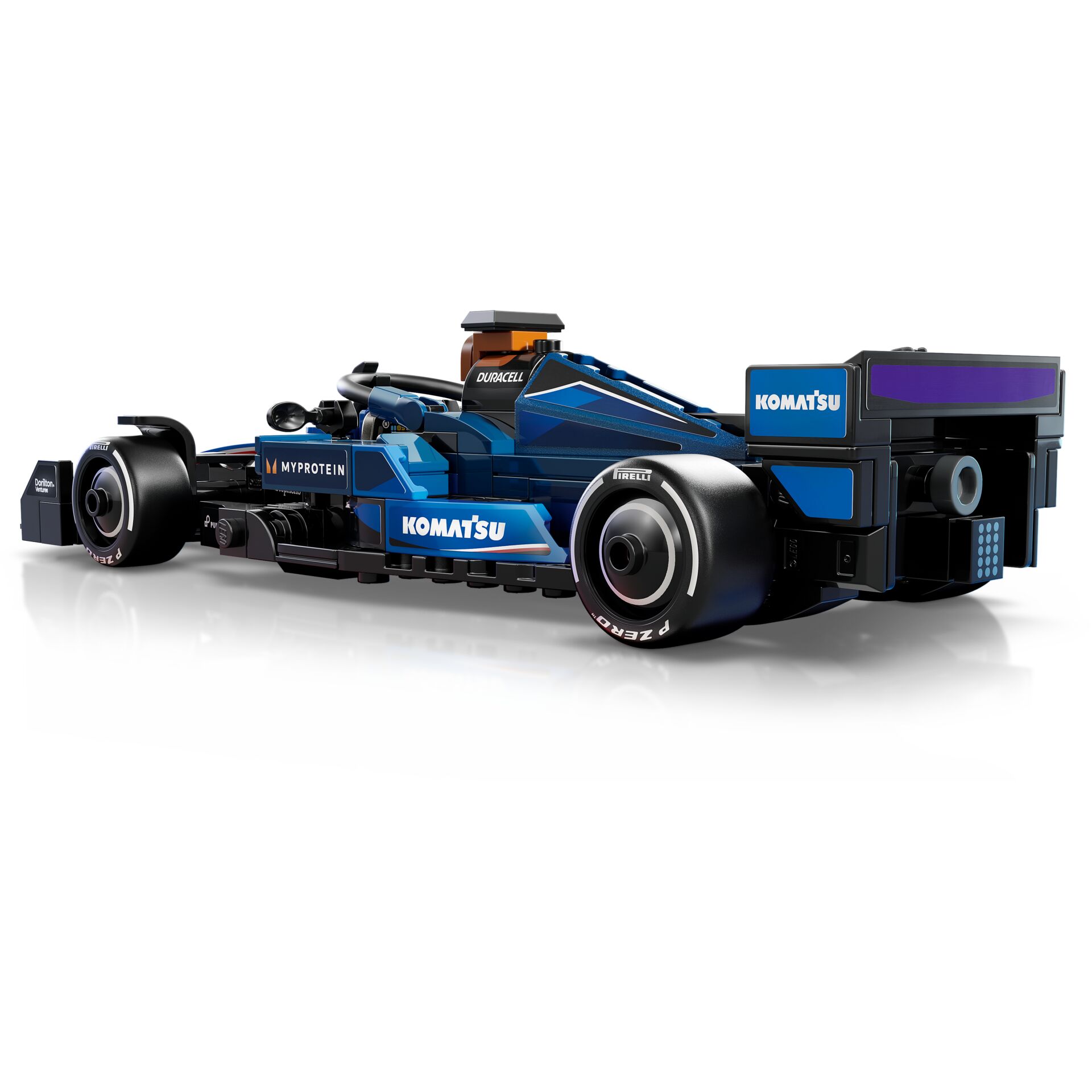 Formel 1 Auto, Rennauto, Lego Modell, Blue Car, Rear wing
