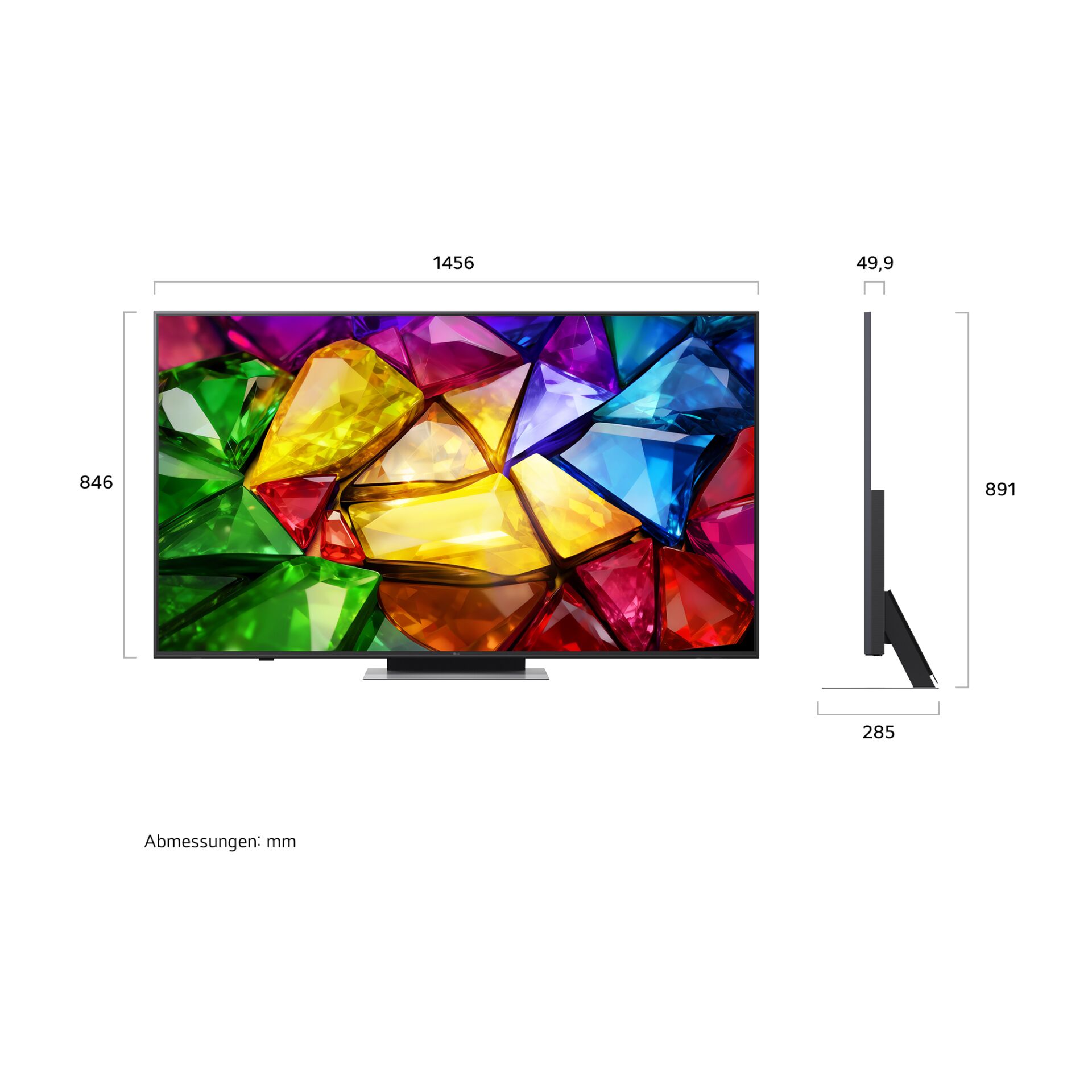 Fernseher, LED, Flachbild, Multicolor, 8400x?