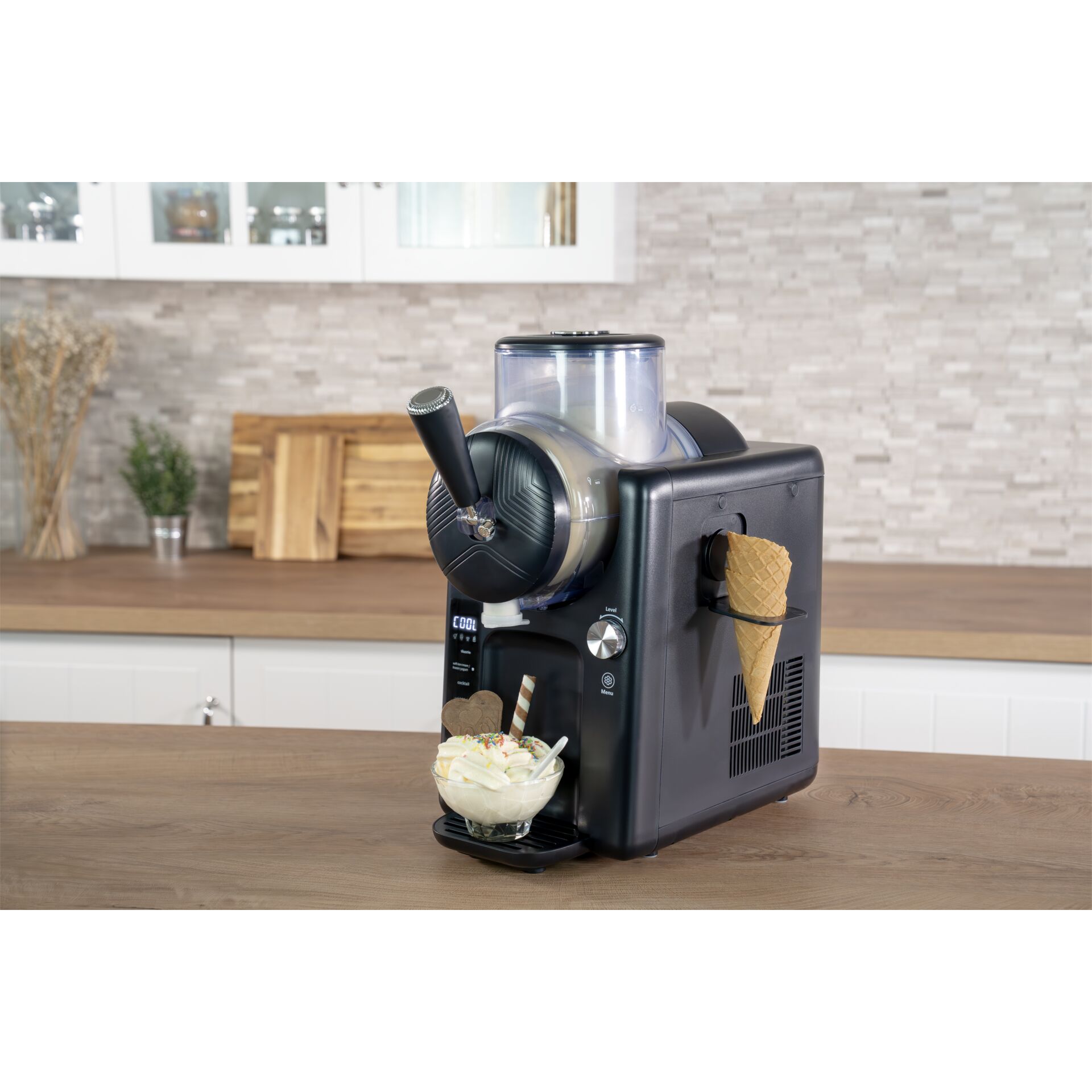 Eismaschine, Ice cream maker, Ice cream cone, Keksh?, Dessert dispenser