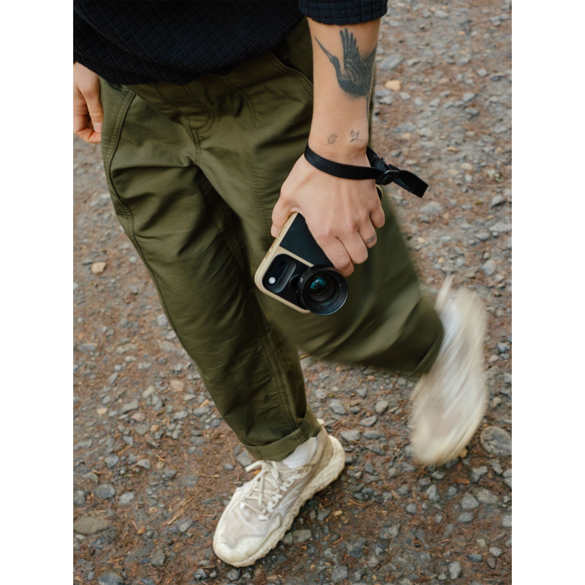 Kamera, Smartphone-Halter, Größer?, Kleidung?, Schuhe?