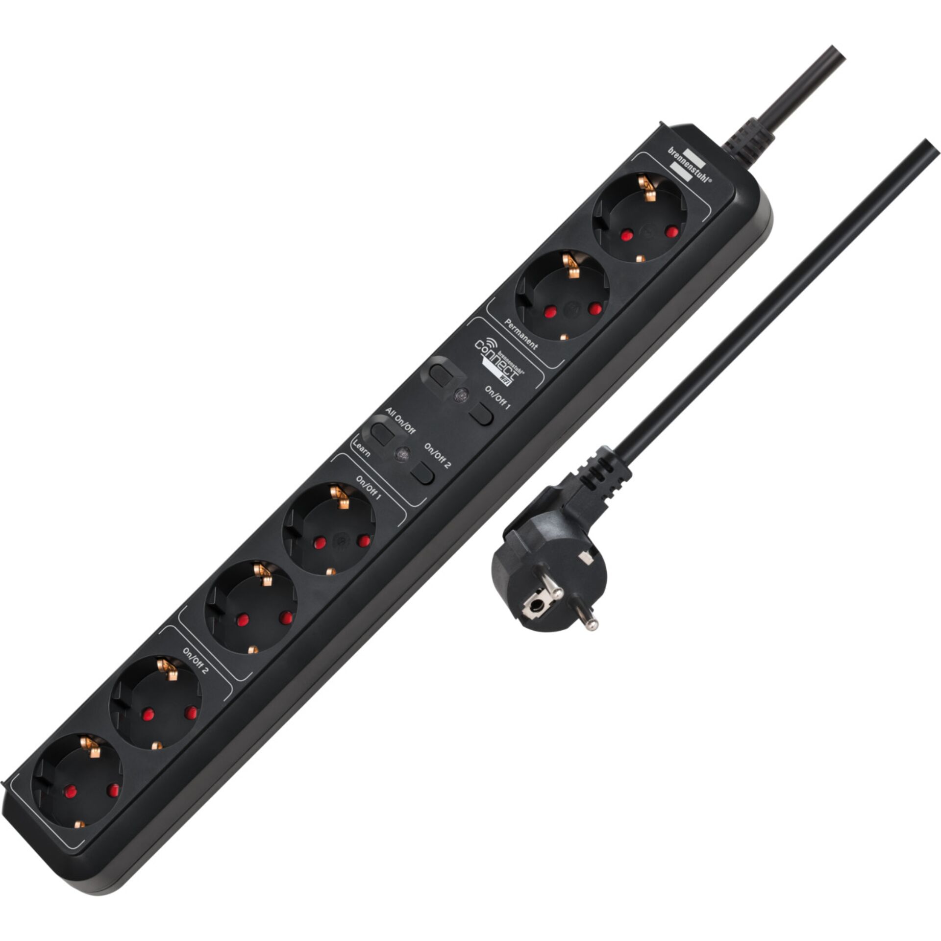 Brennenstuhl Eco-Line WIFI  6-fach Steckdosenleiste 1,5m