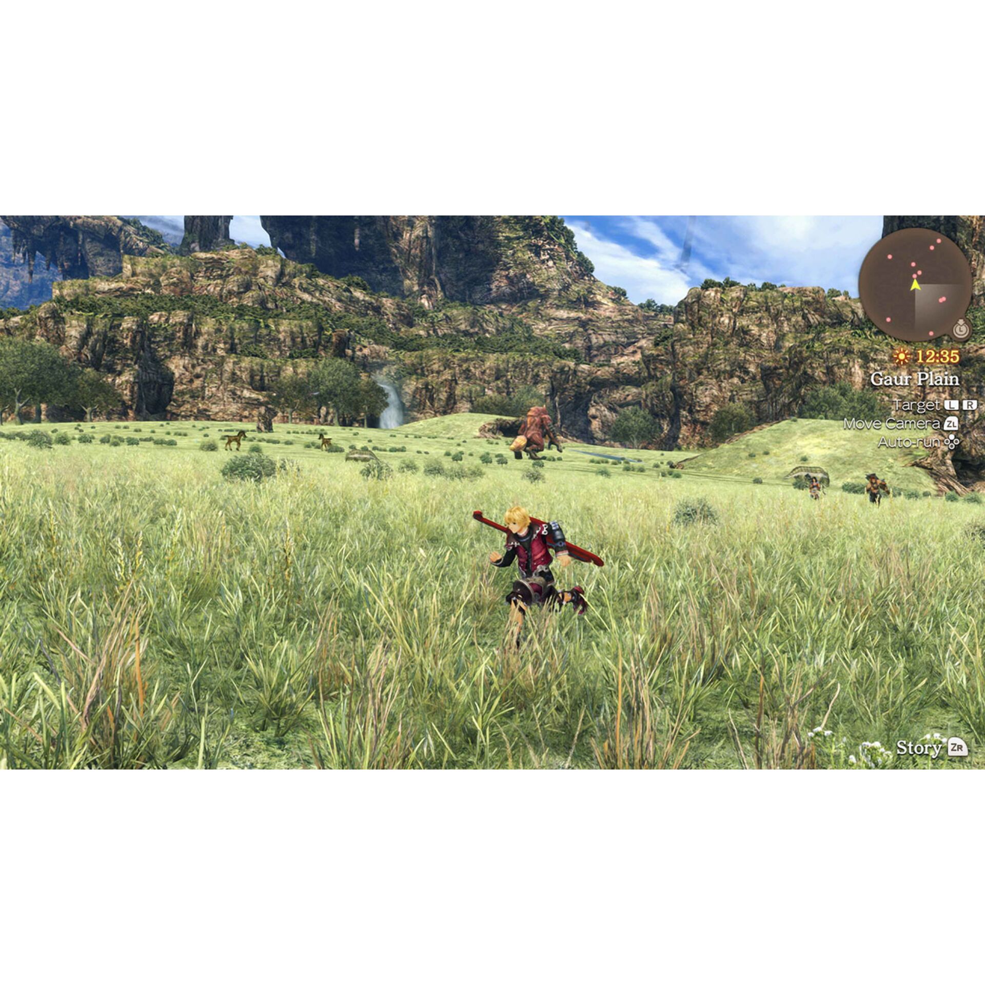 aktion, grasland, gebirge, videospiel, charakter