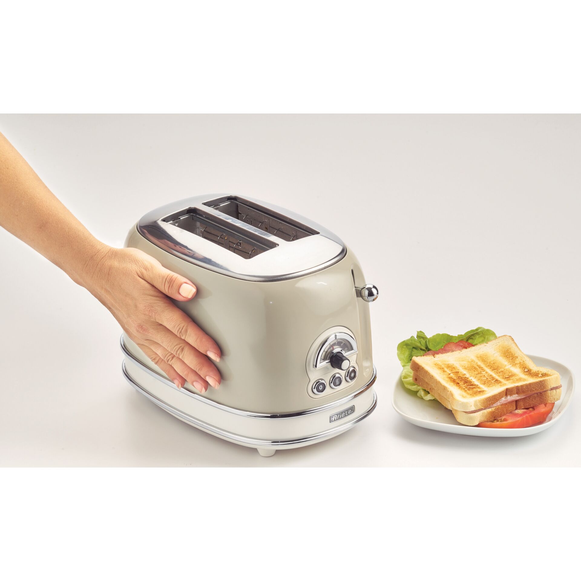 Toaster, 4-Slices, Küche, Chrom, Küchengerät