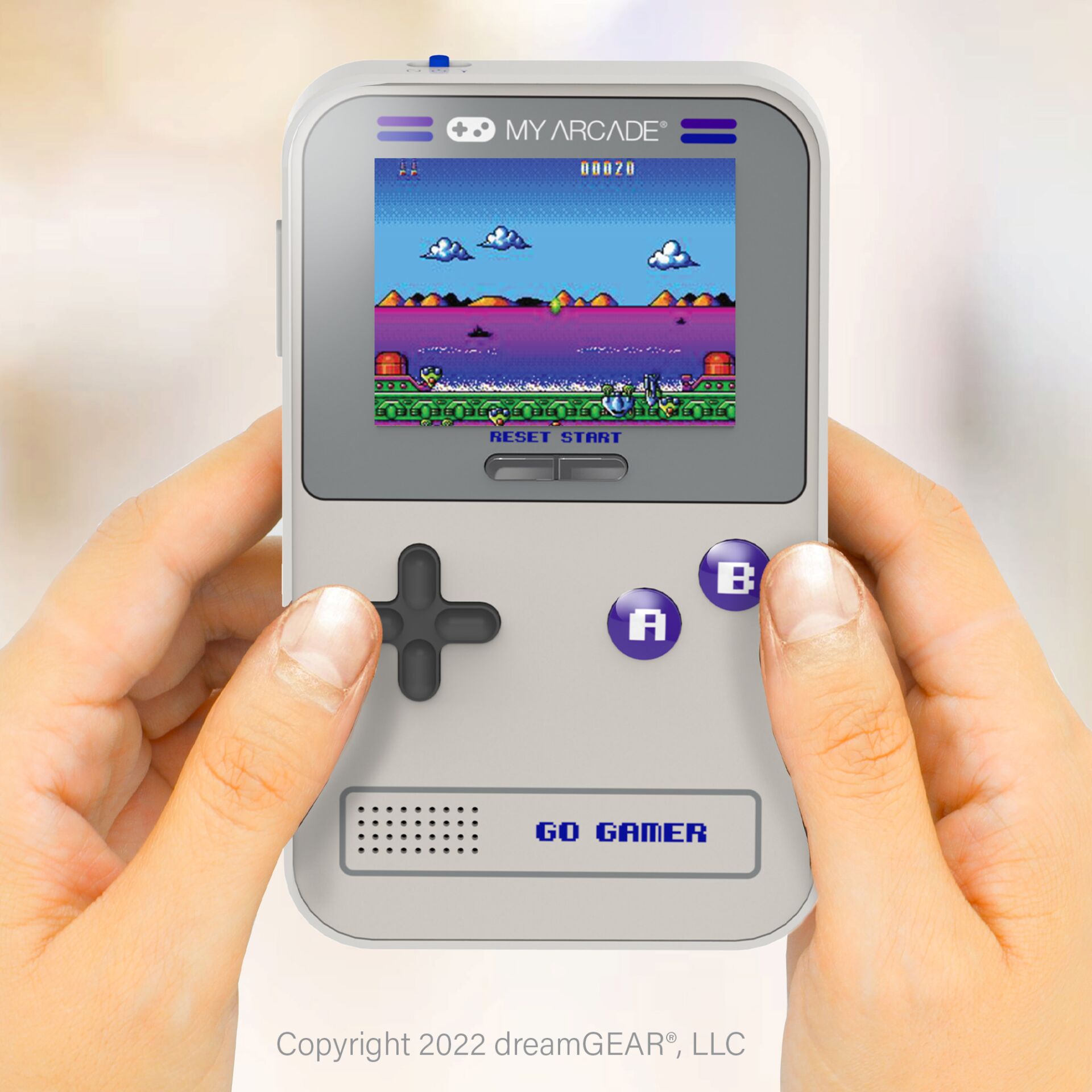 handheld-Konsole, Retro-Handheld, Gaming-Gerät, Pixelbildschirm, Go-Gamer