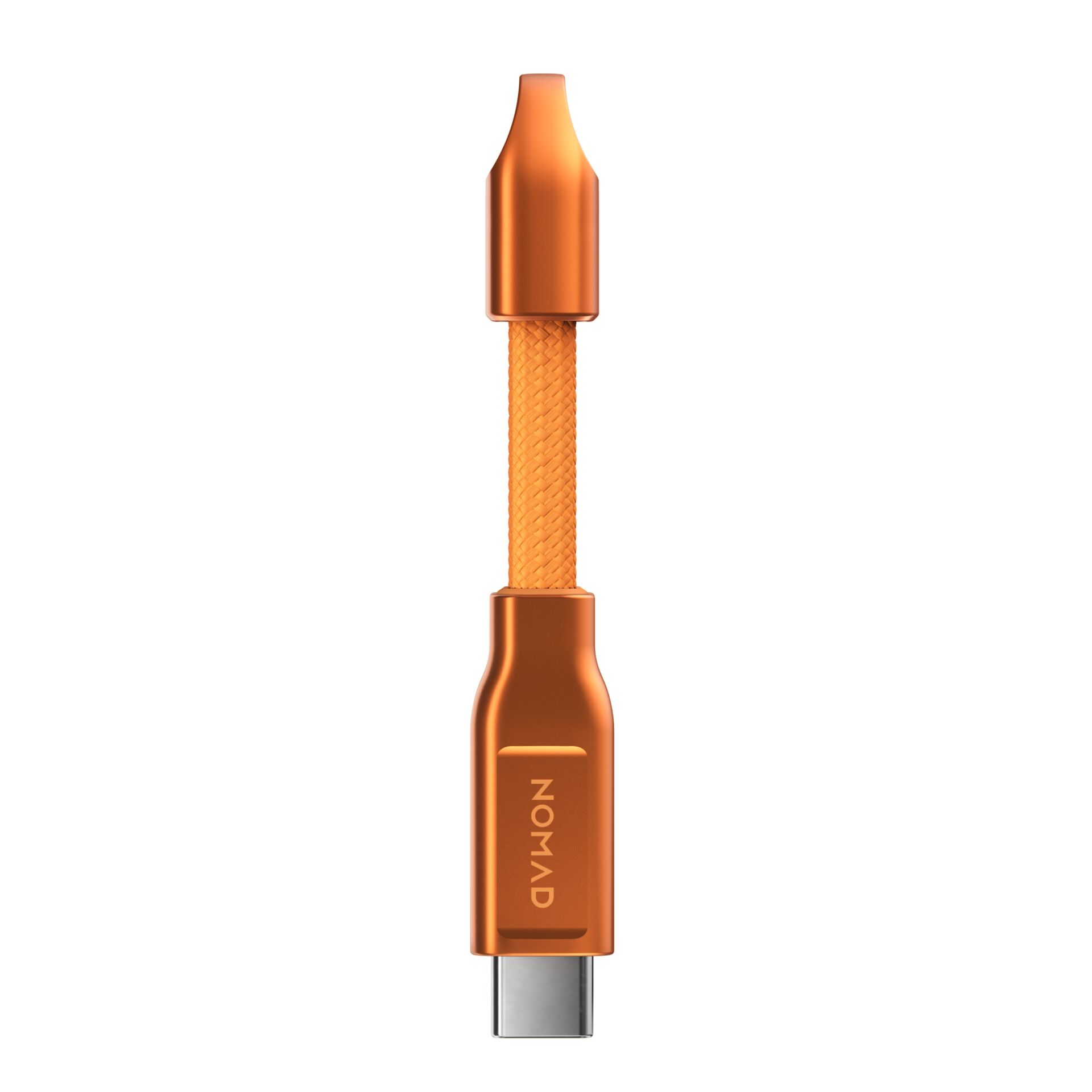 USB-C Adapter, Orange color, NOVA D?, Aluminium, geflochtenes Kabel