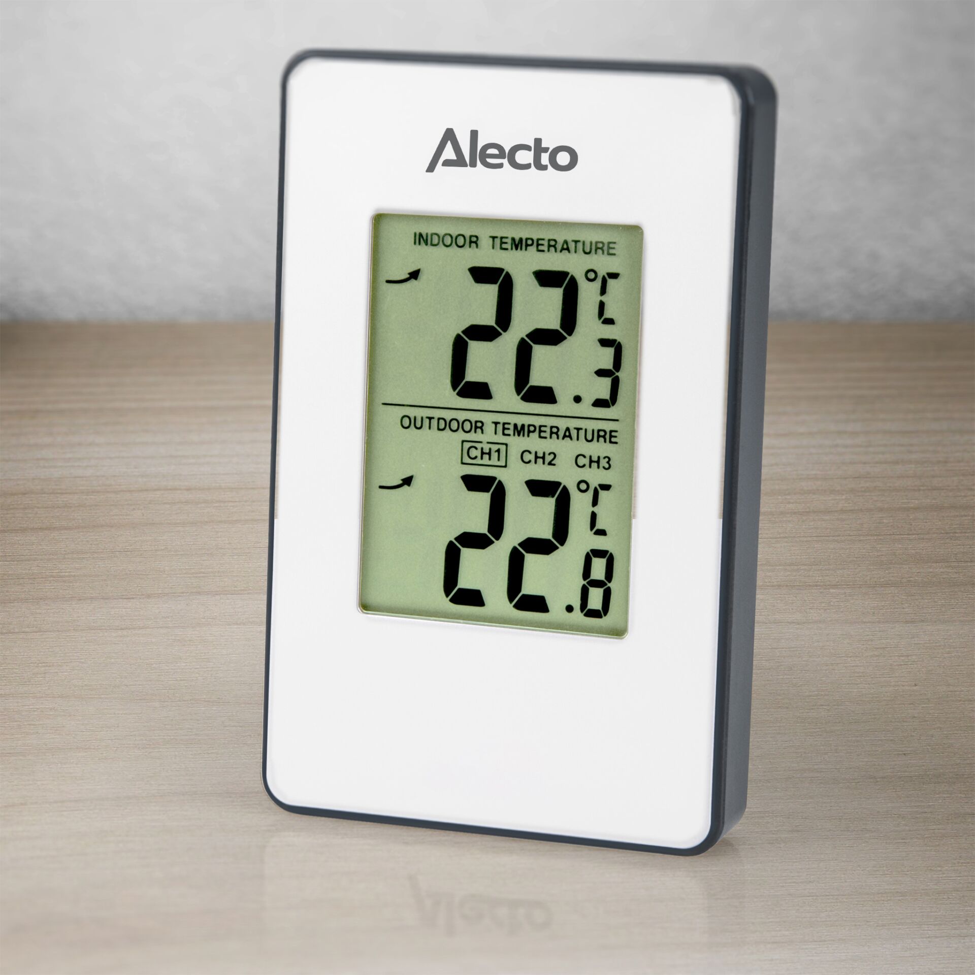 thermometer, innenthermometer, digitalanzeige, Alecto, temperatursensor