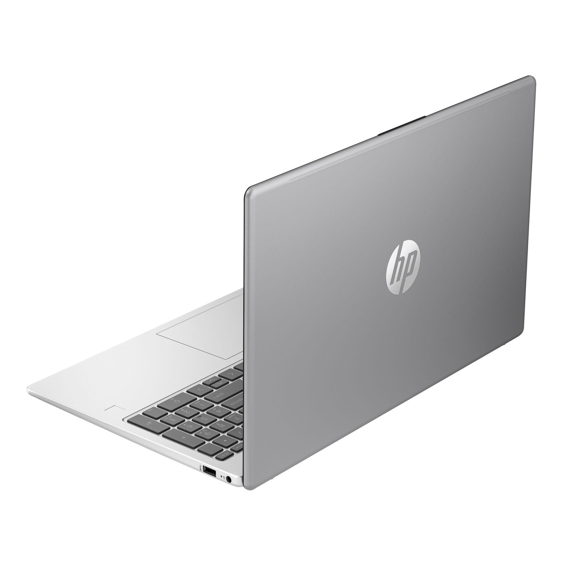 laptop, silber, HP,  aluminum, Tastatur