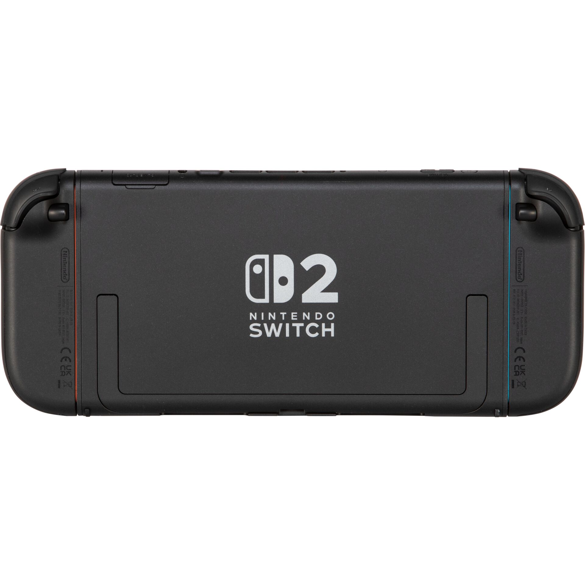 Nintendo Switch, Handheld-Konsole, Schwarz, Logo, Rückansicht