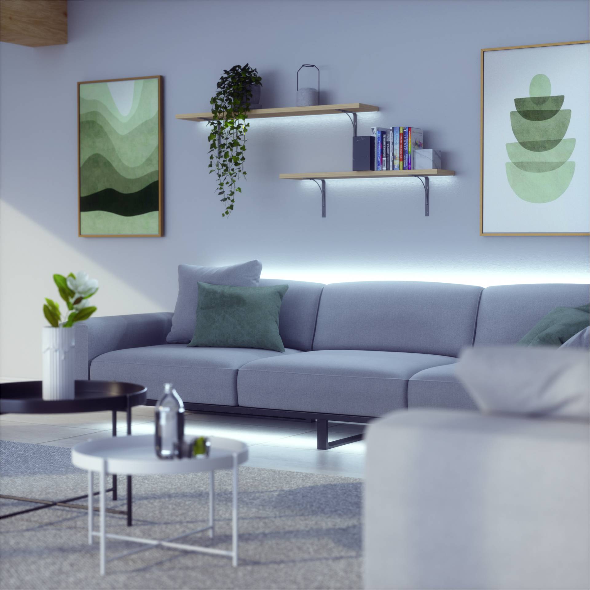 Wohnzimmer, Kaffeetisch, Tabelle, Dekoration für Zuhause, Couch