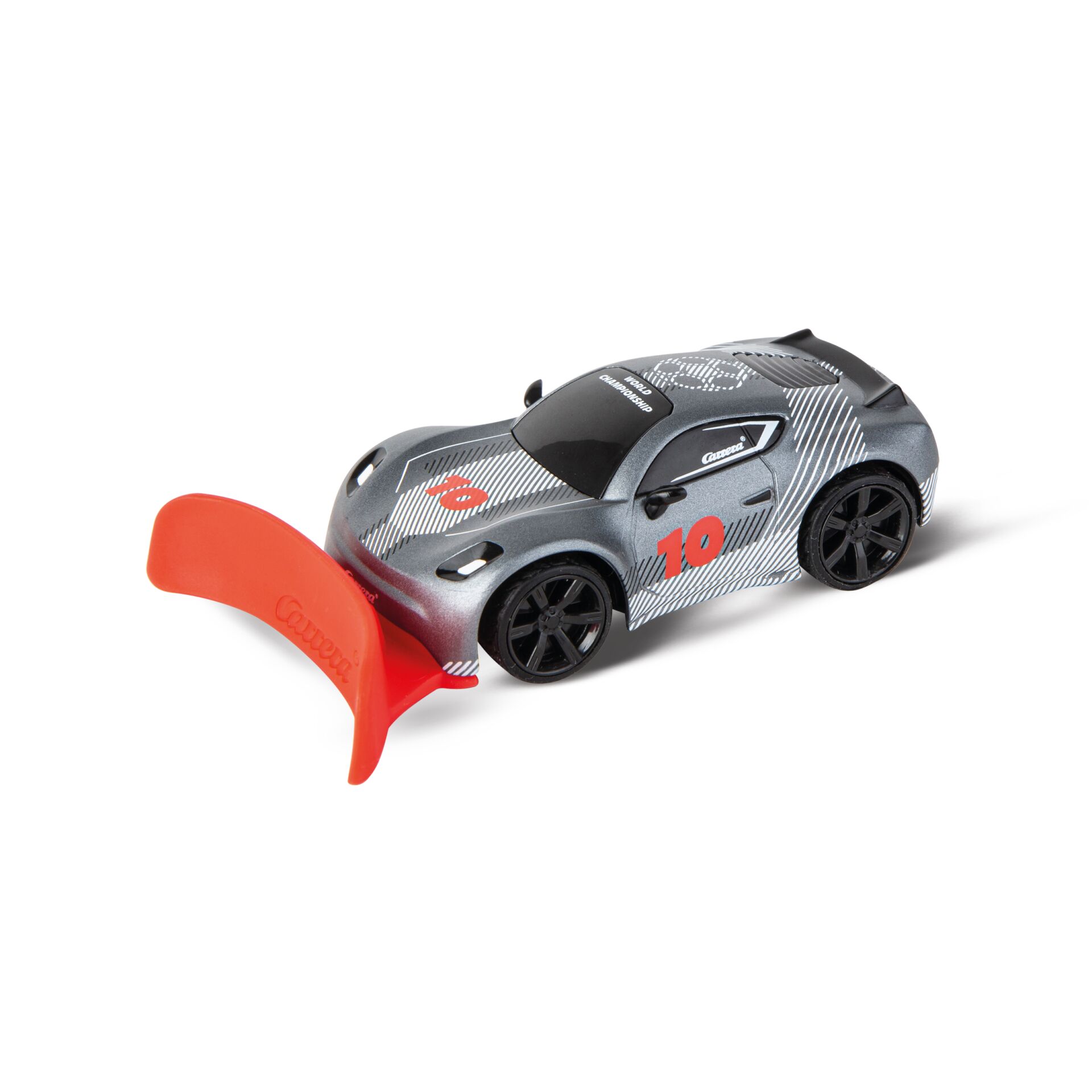 Spielzeugauto, Rennwagen, Fernsteuerung, Kunststoff, Grau Rot