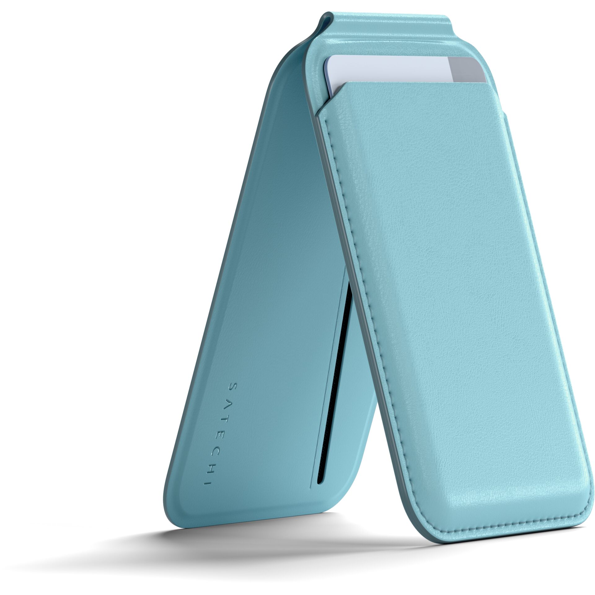 Satechi Magnetic Wallet Stand  MagSafe Light Blue