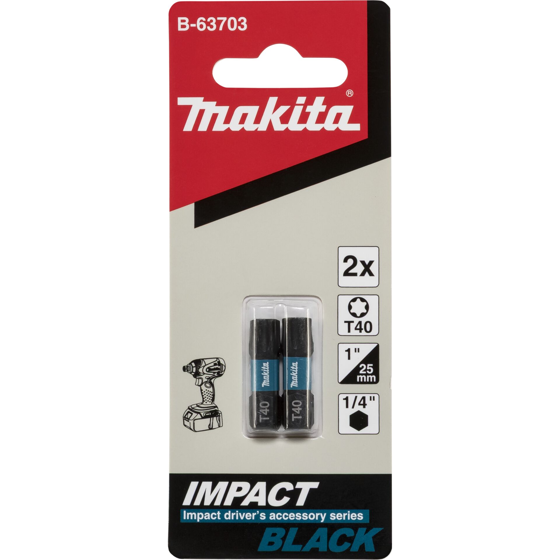 Makita Bit T40x25mm 2Stk.