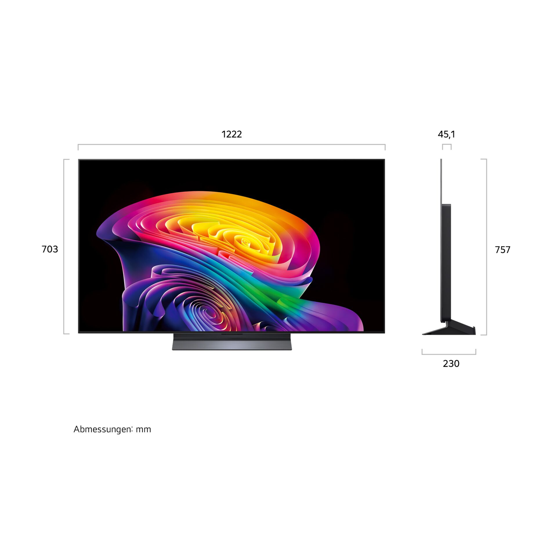 Fernsehen, LED, 4K, Zoll, Flachbildschirm