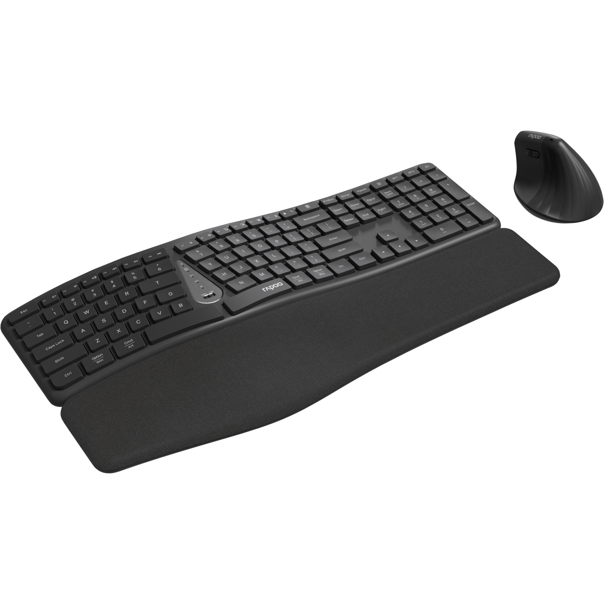 Tastatur, Kabellose Tastatur, Halterung, Schwarz, USB-Empfänger