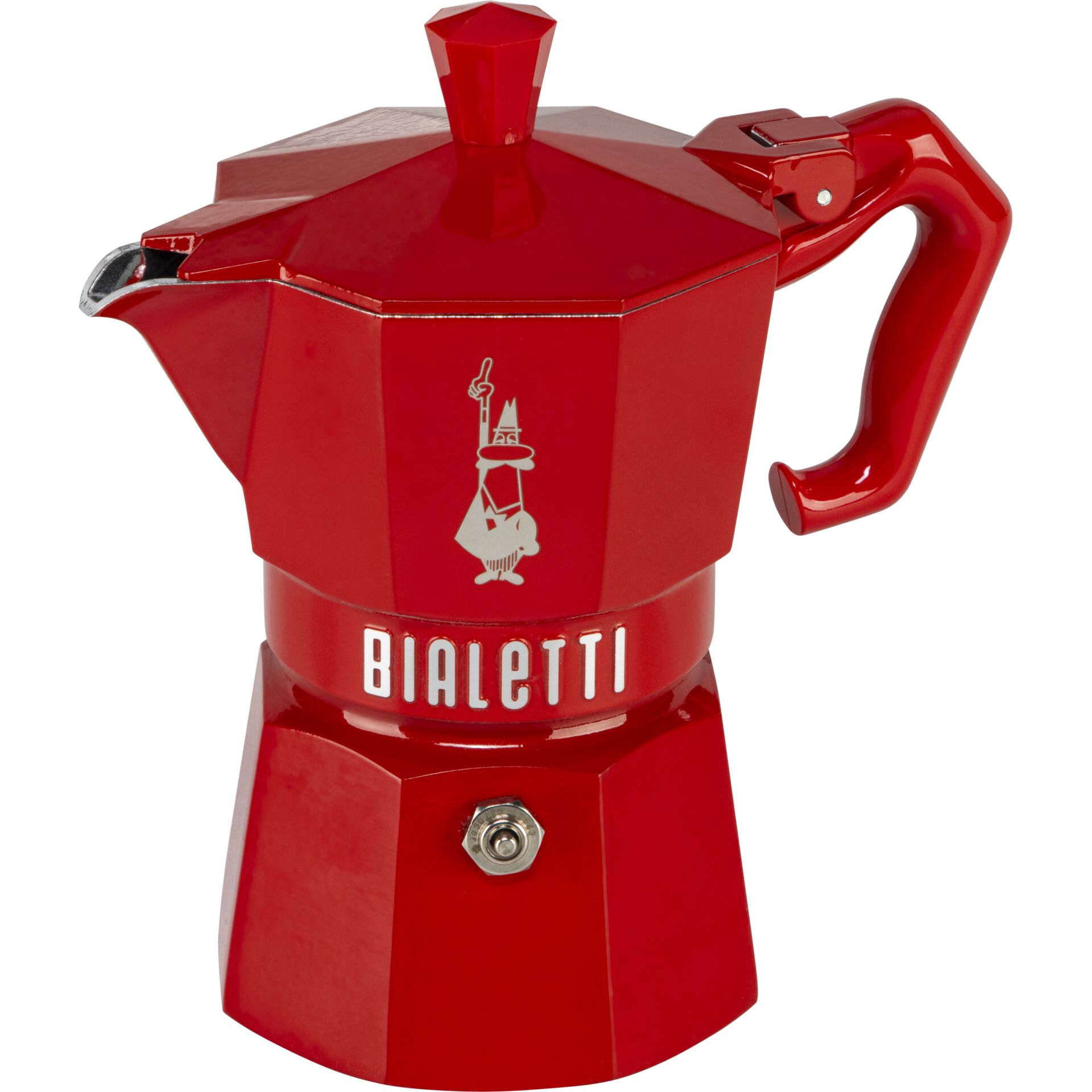 Kaffeemaschine, Kaffeemodell, rot, Metall, Manuell