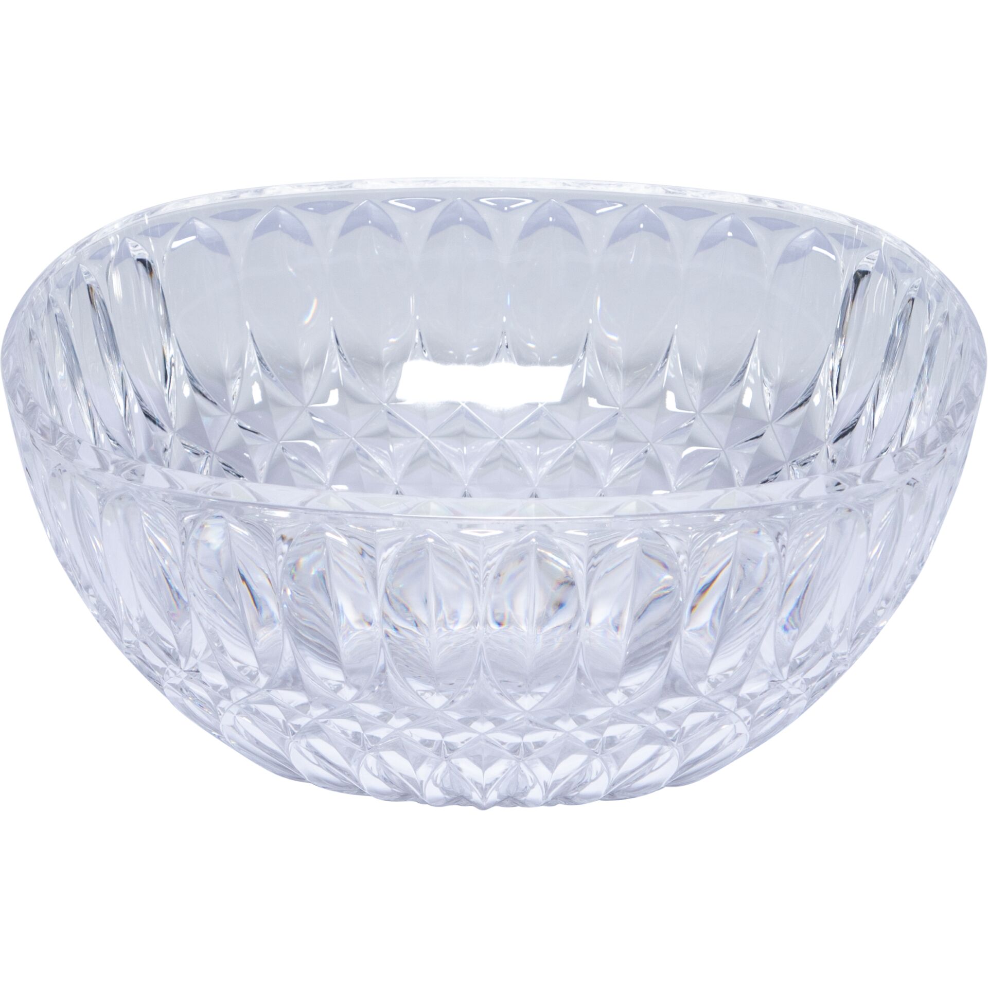 Schüssel, Kristallschüssel, Glas, Durchmesser?, Facettenmuster