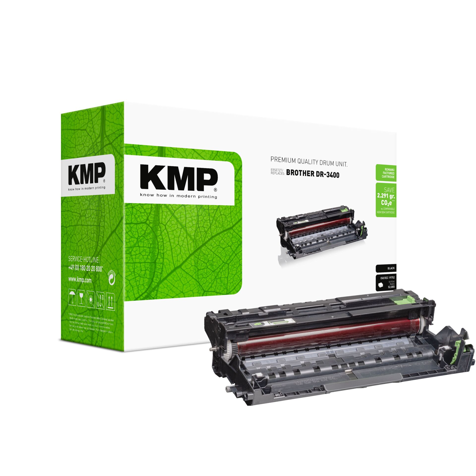 Computerausrüstung, Elektronik, Hardware, Tonerpatrone, Trommeln Einheit, Druckerzubehör, Schwarze Toner, KMP-Verpackung