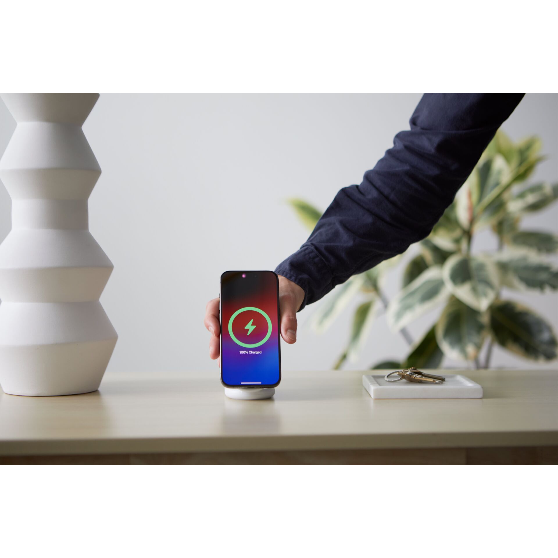 Tabelle, Glas, Telefon, Handy, Innenarchitektur