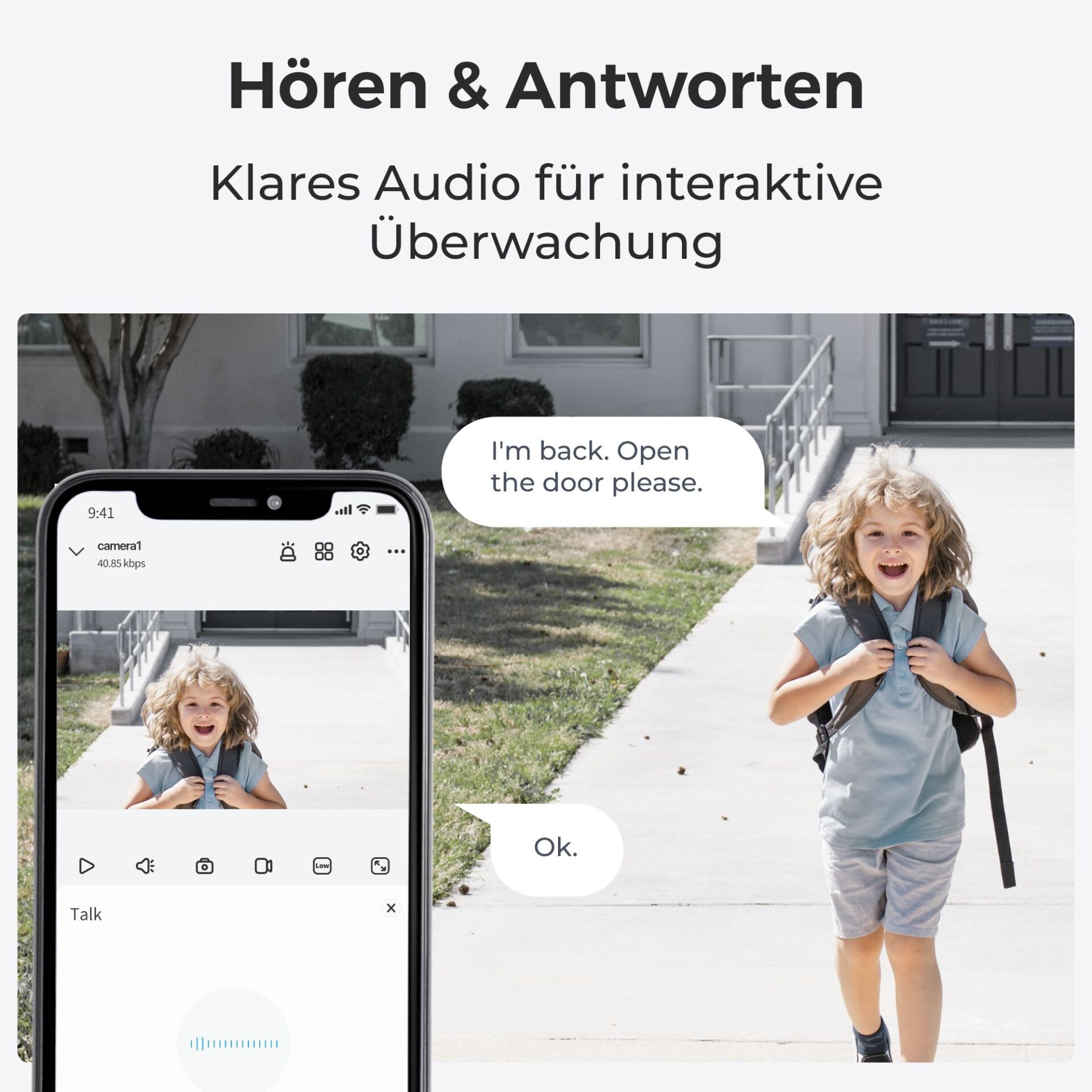 Kinder, Schulweg, Rucksack, Smartphone, Backpack