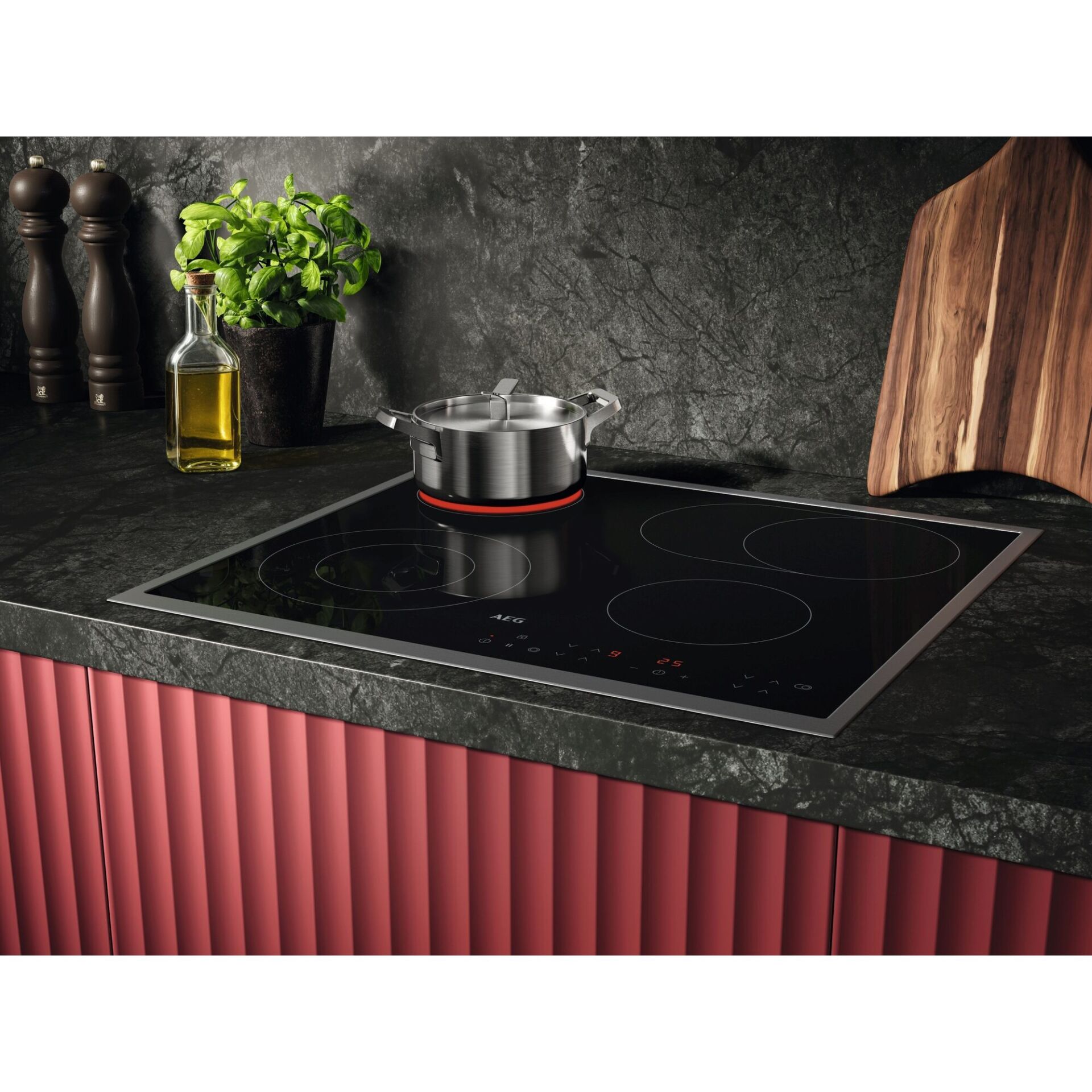 Kochfeld, Drinnen, Küche, Kochgeschirr, Topf