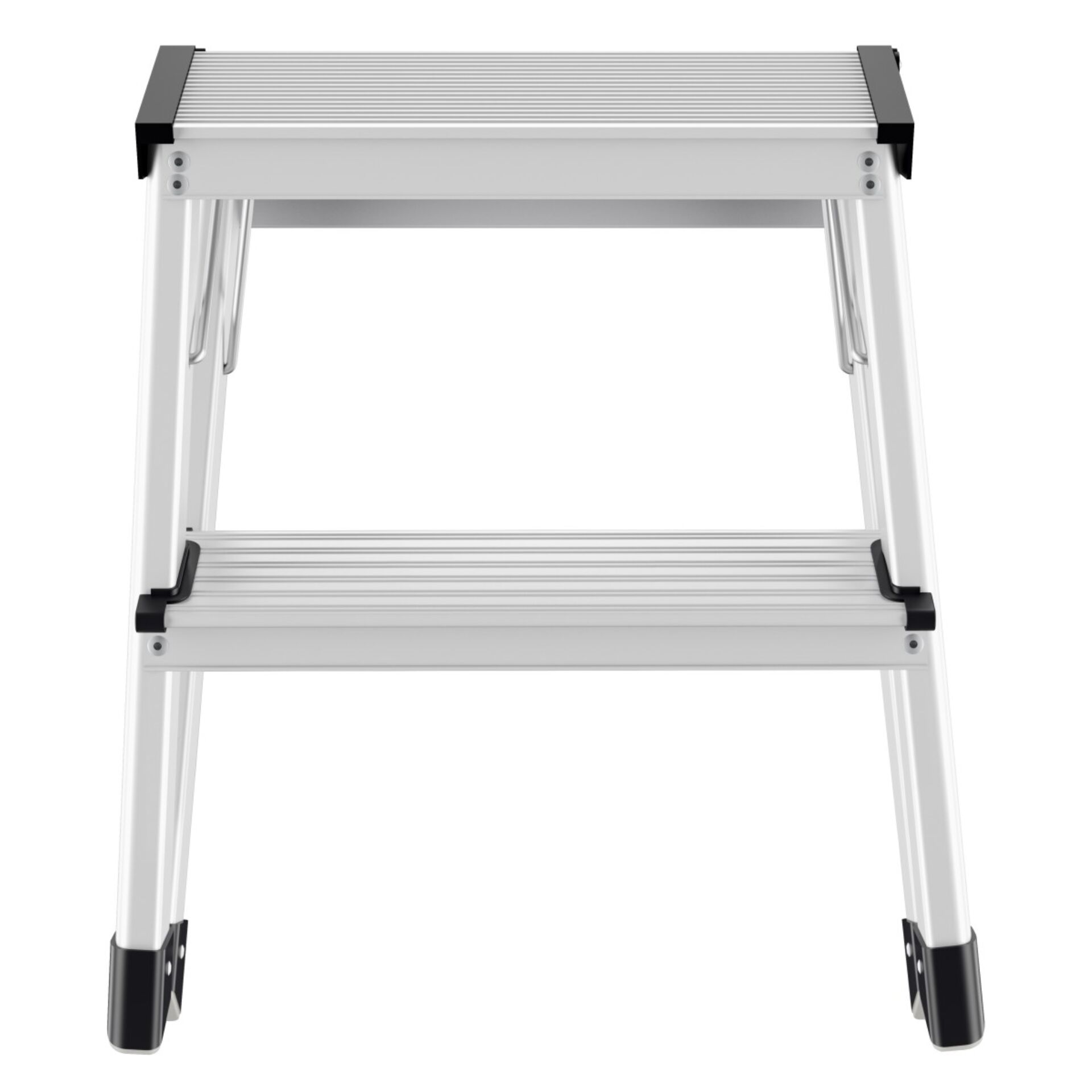 Trittleiter, Aluminium, mehrstufig, rutschfest, klappbar